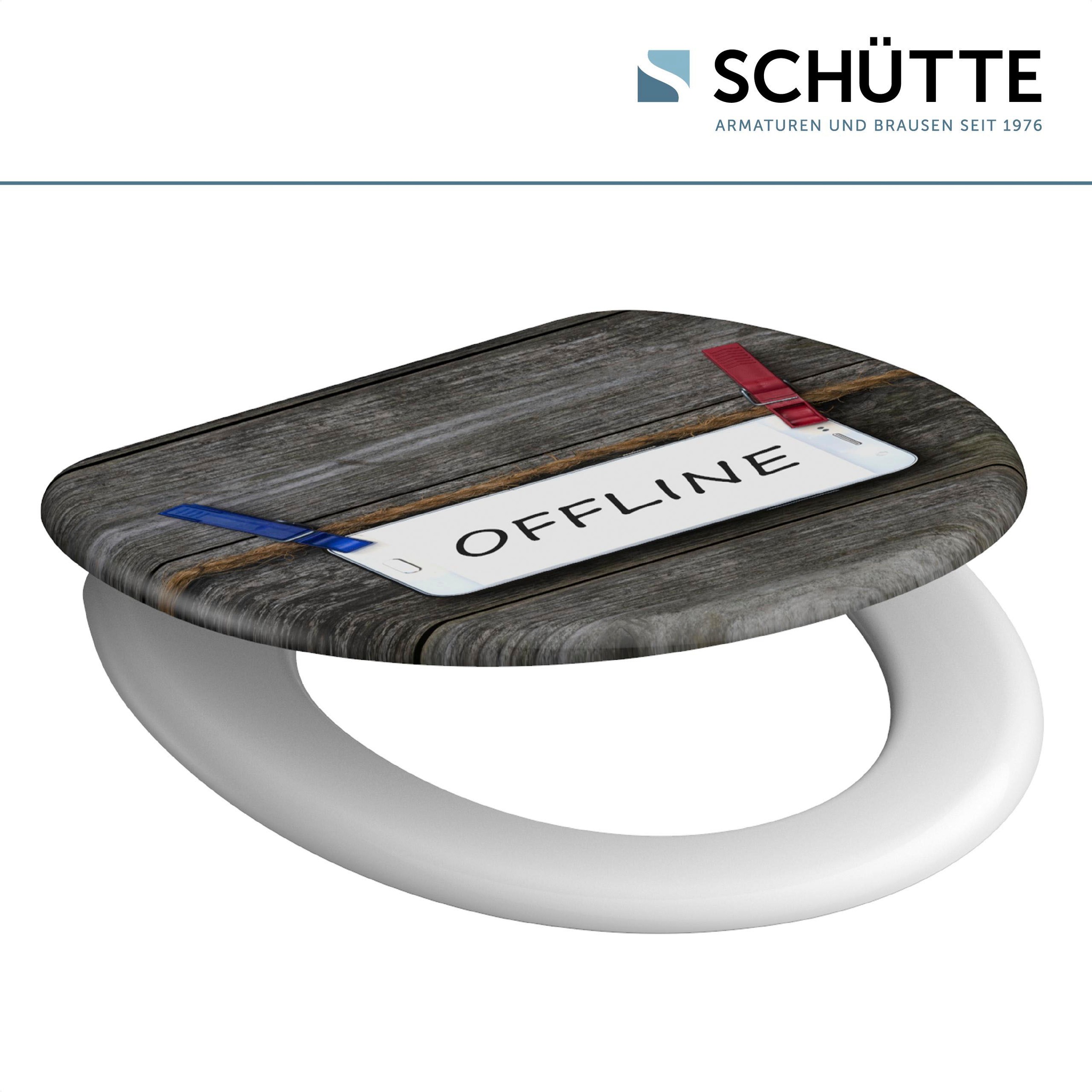 Schütte WC-Sitz 'Offline' mit Absenkautomatik Duroplast