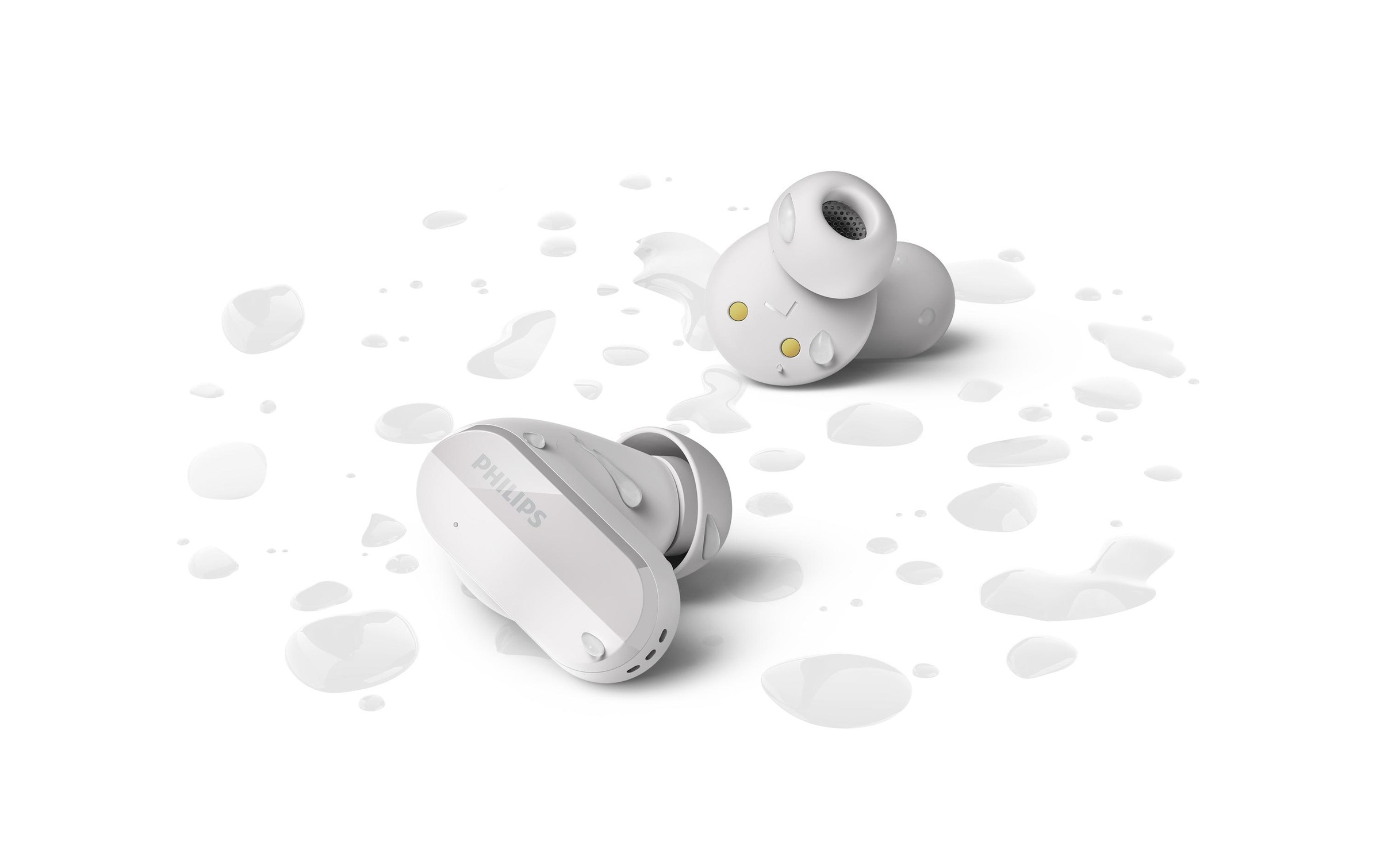 Philips wireless In-Ear-Kopfhörer »True Wireless In-Ear-Kopfhörer TAT3508WT Weiss«, Adaptive Noise-Cancelling