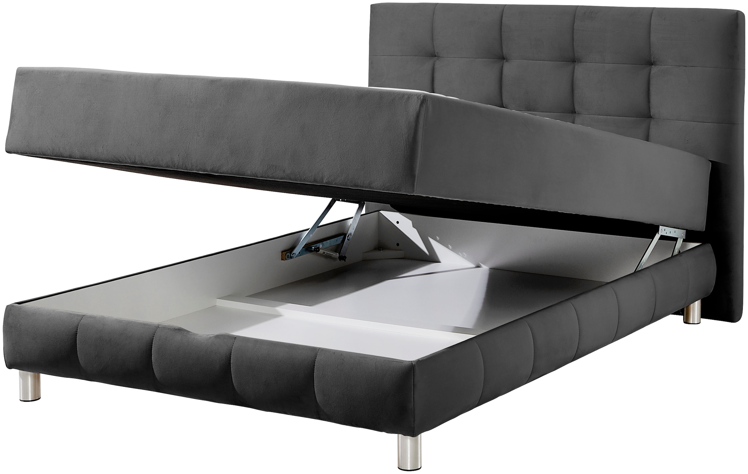 INOSIGN Boxbett Vaasa, mit Bettkasten & Topper, in 4 Breiten, Überlänge 220 cm