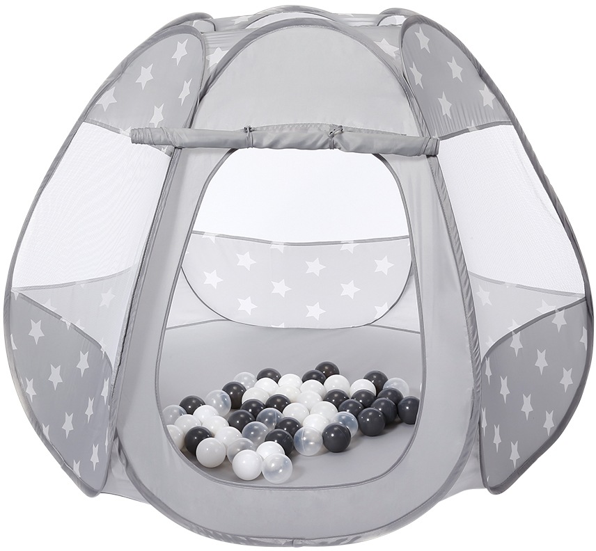 Image of Knorrtoys® Bällebad »Bellox, Grey White Stars«, mit 50 Bällen bei Ackermann Versand Schweiz