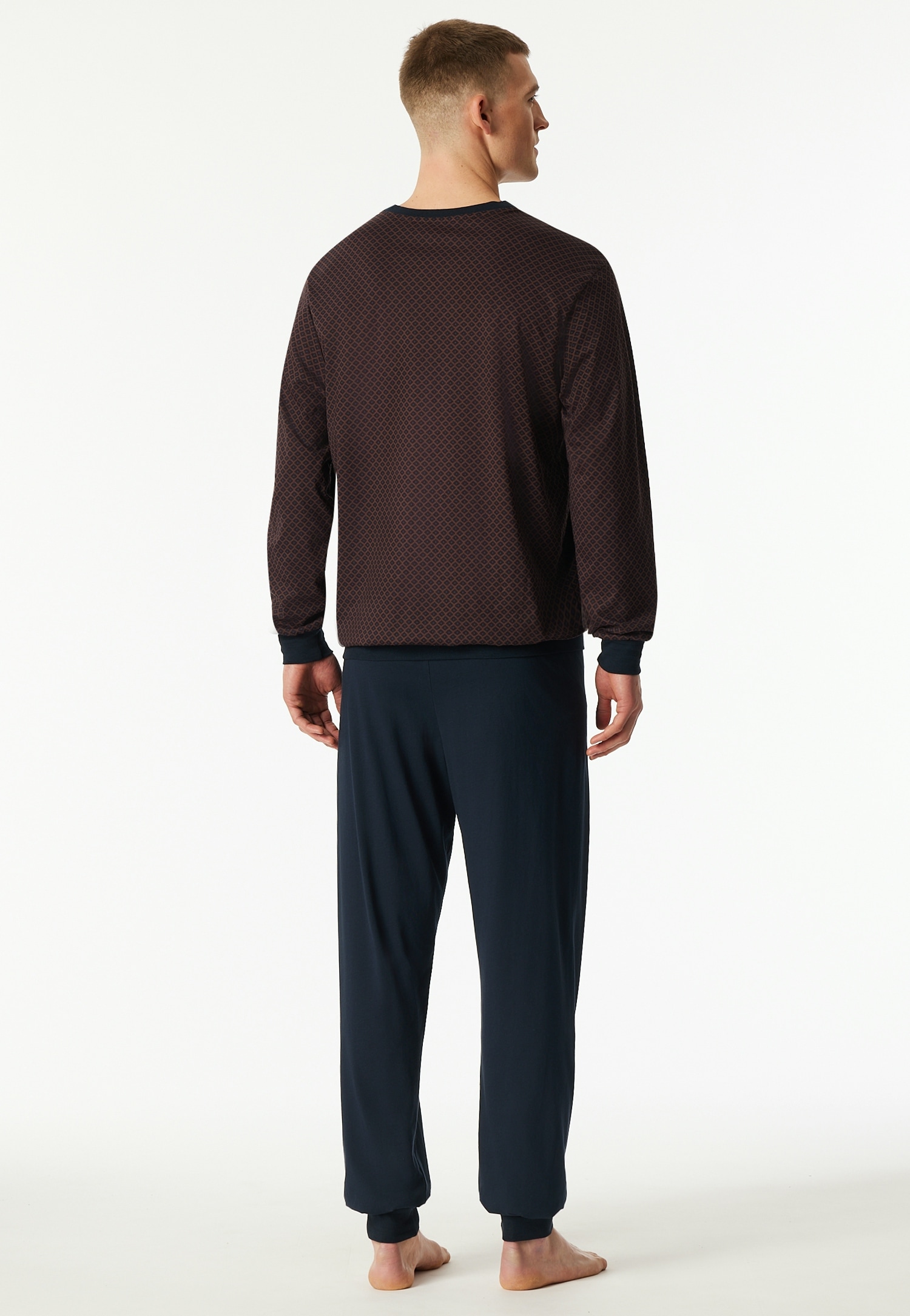 Schiesser Schlafanzug »Comfort Essentials« 2 Stk. tlg., mit angenehmen Bündchen