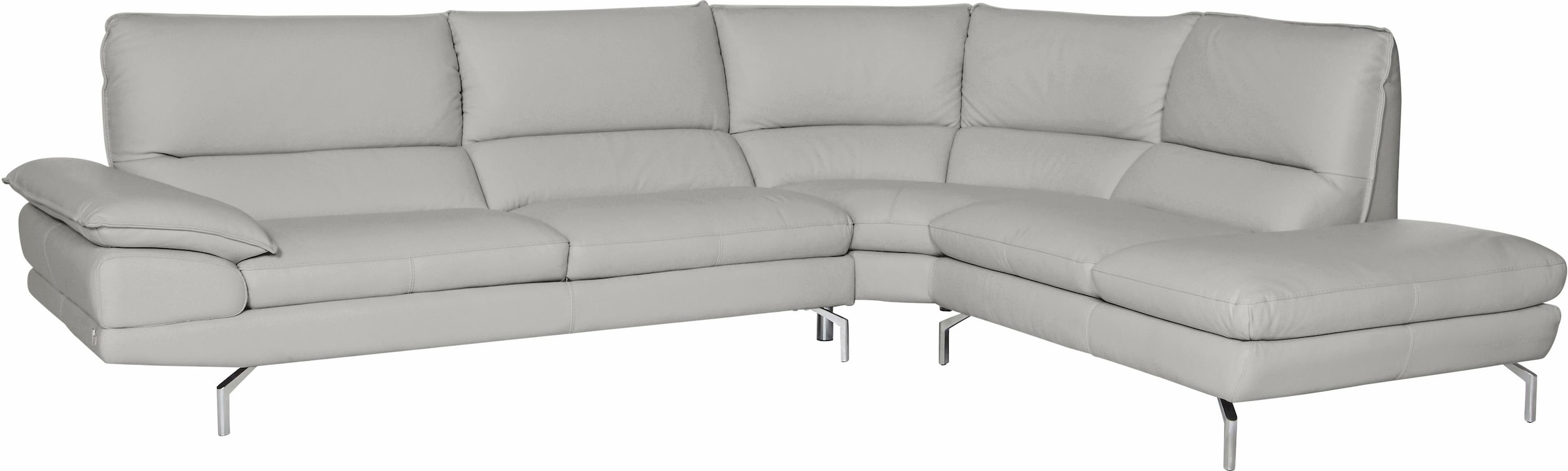 CALIA ITALIA Canapé d'angle »Dave, italienisches Designsofa L-Form, erstklassiger Sitzkomfort« Ottomane wahlweise links oder rechts, in zwei tollen Lederqualitäten