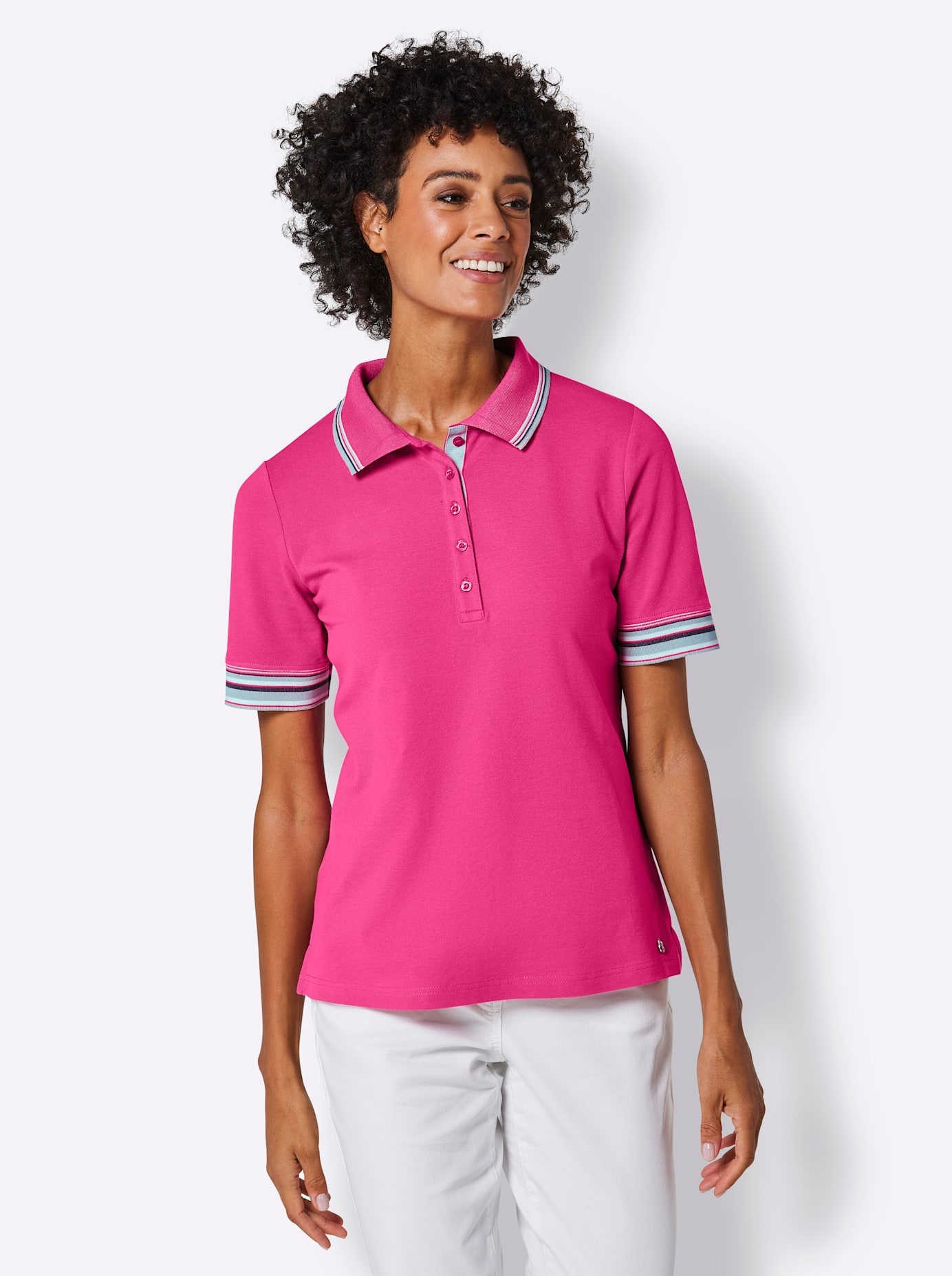 CREATION L PREMIUM Poloshirt »Baumwoll-Shirt«, (1 tlg.)