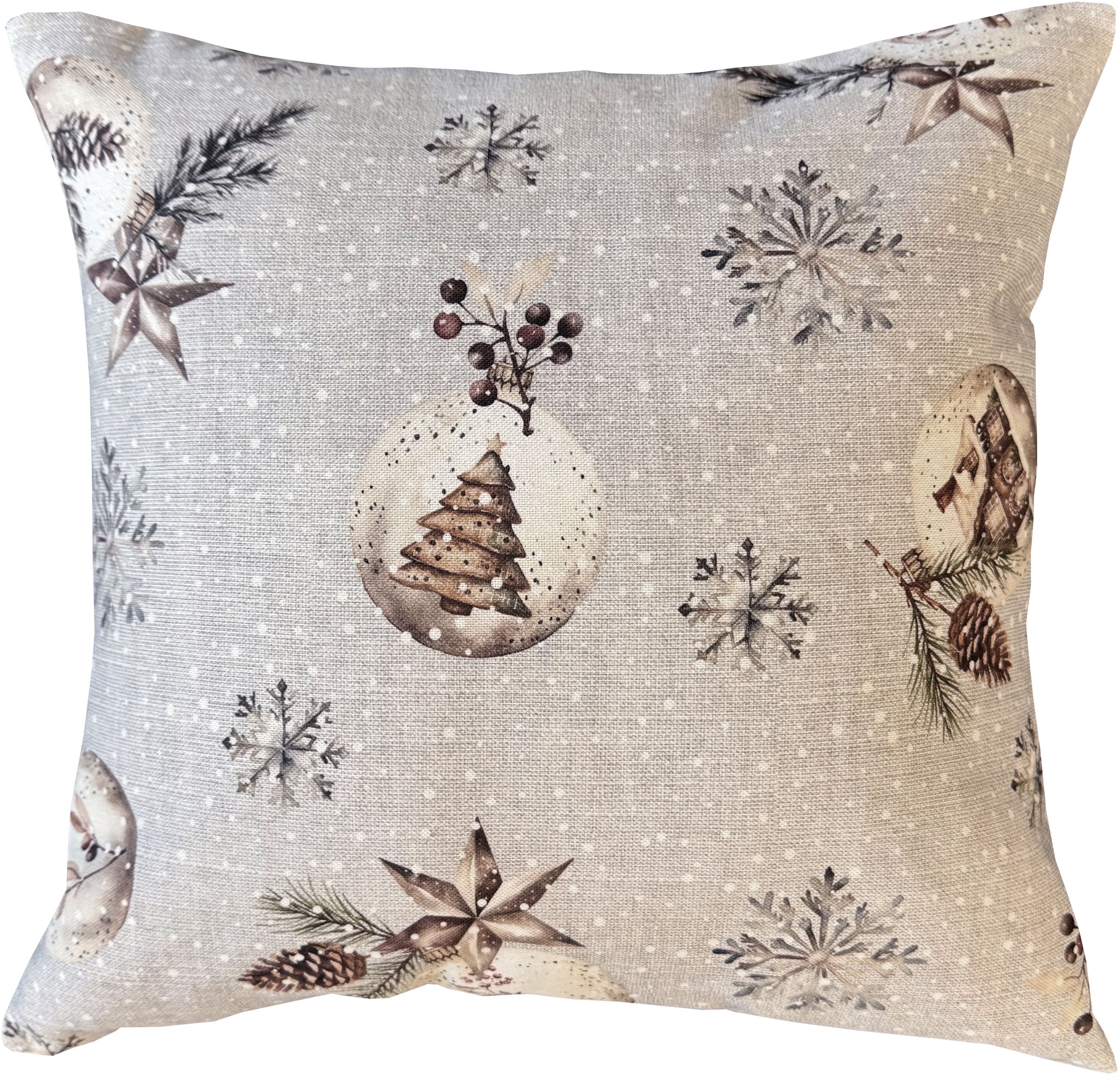 Image of HOME WOHNIDEEN Dekokissen "FELIZ NAVIDAD" ohne Füllung, Dekostoff bedruckt