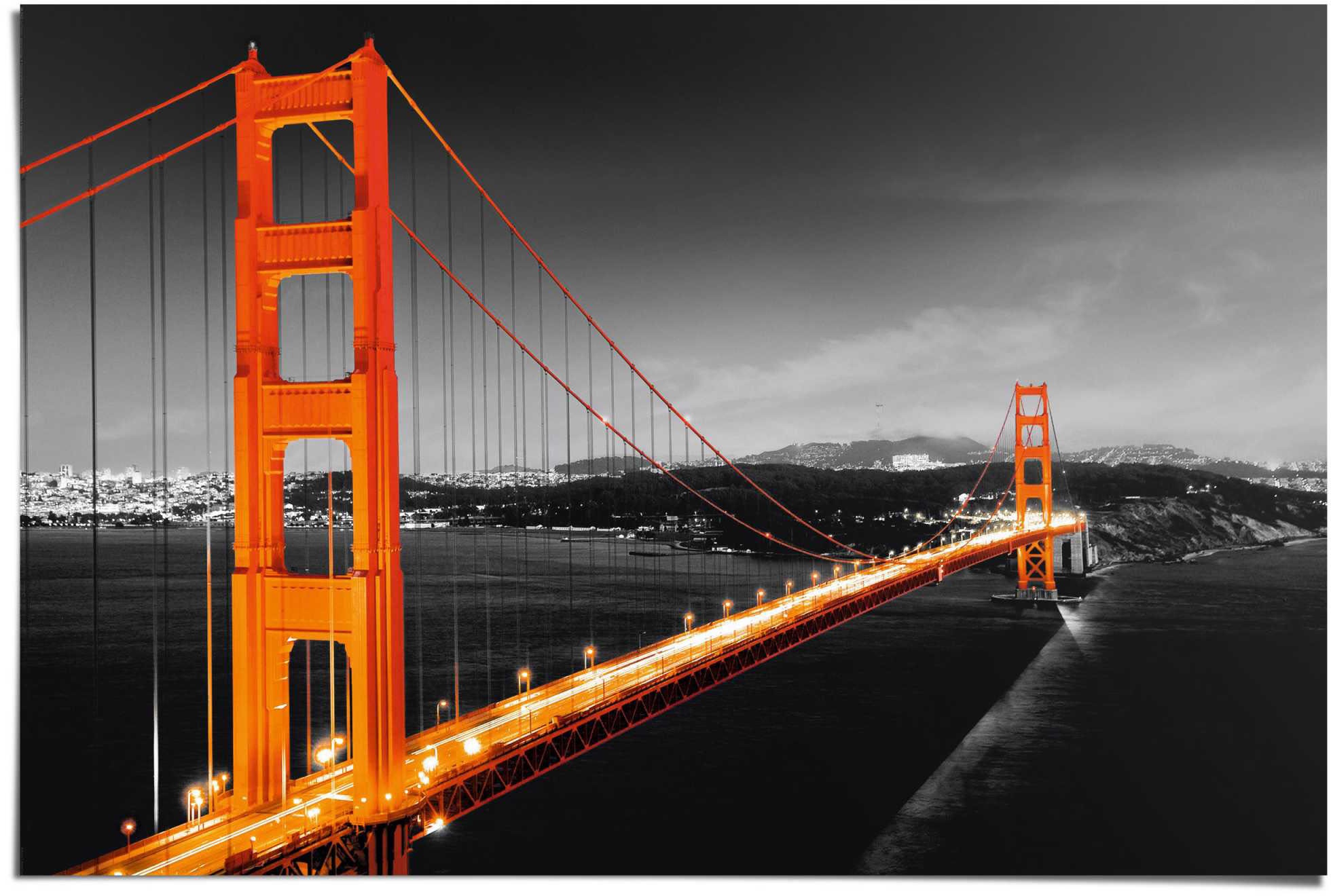 Image of Reinders Poster "San Fransisco Golden Gate Brücke" 1 Stk. tlg.