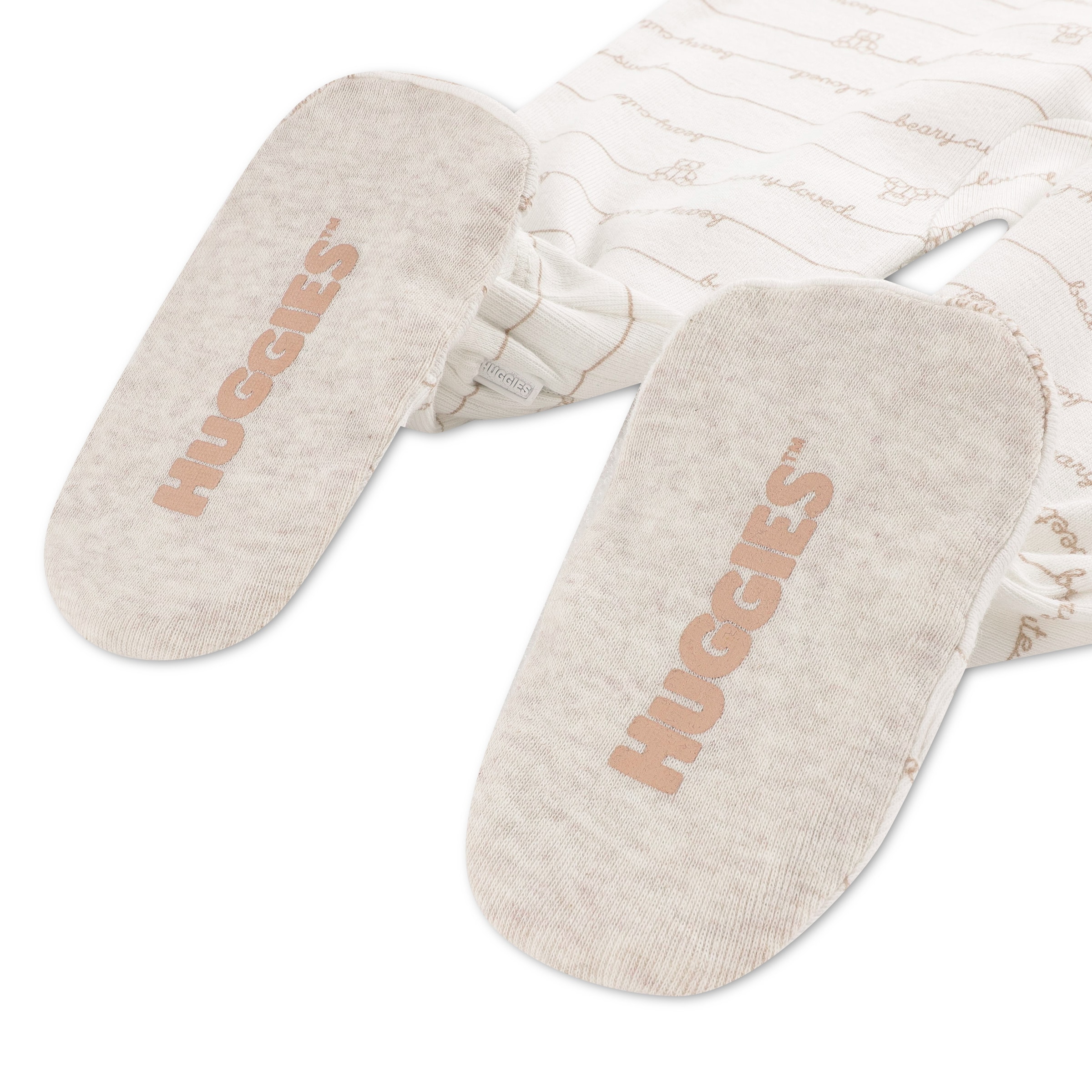 HUGGIES babywear Combinaison »HUGN FOOTED COVERALL« Langarm mit Füssen-durchgehener Reissverschluss-Allover-Print-unisex