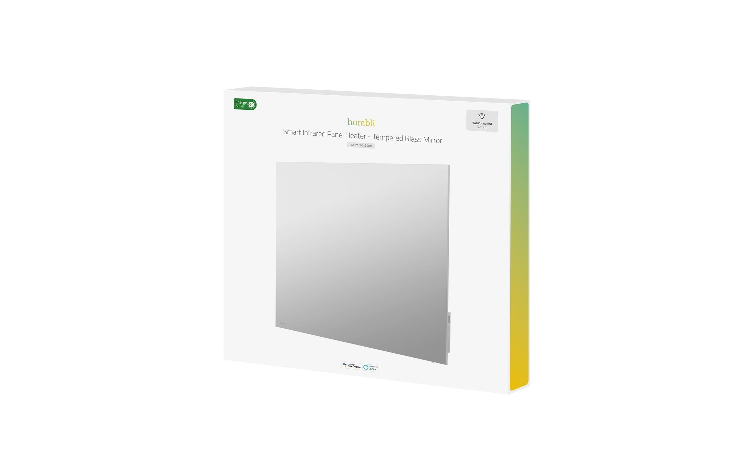 Hombli Chauffage infrarouge »smartes Infrarot Glas Heizpanel 400W Spiegel«