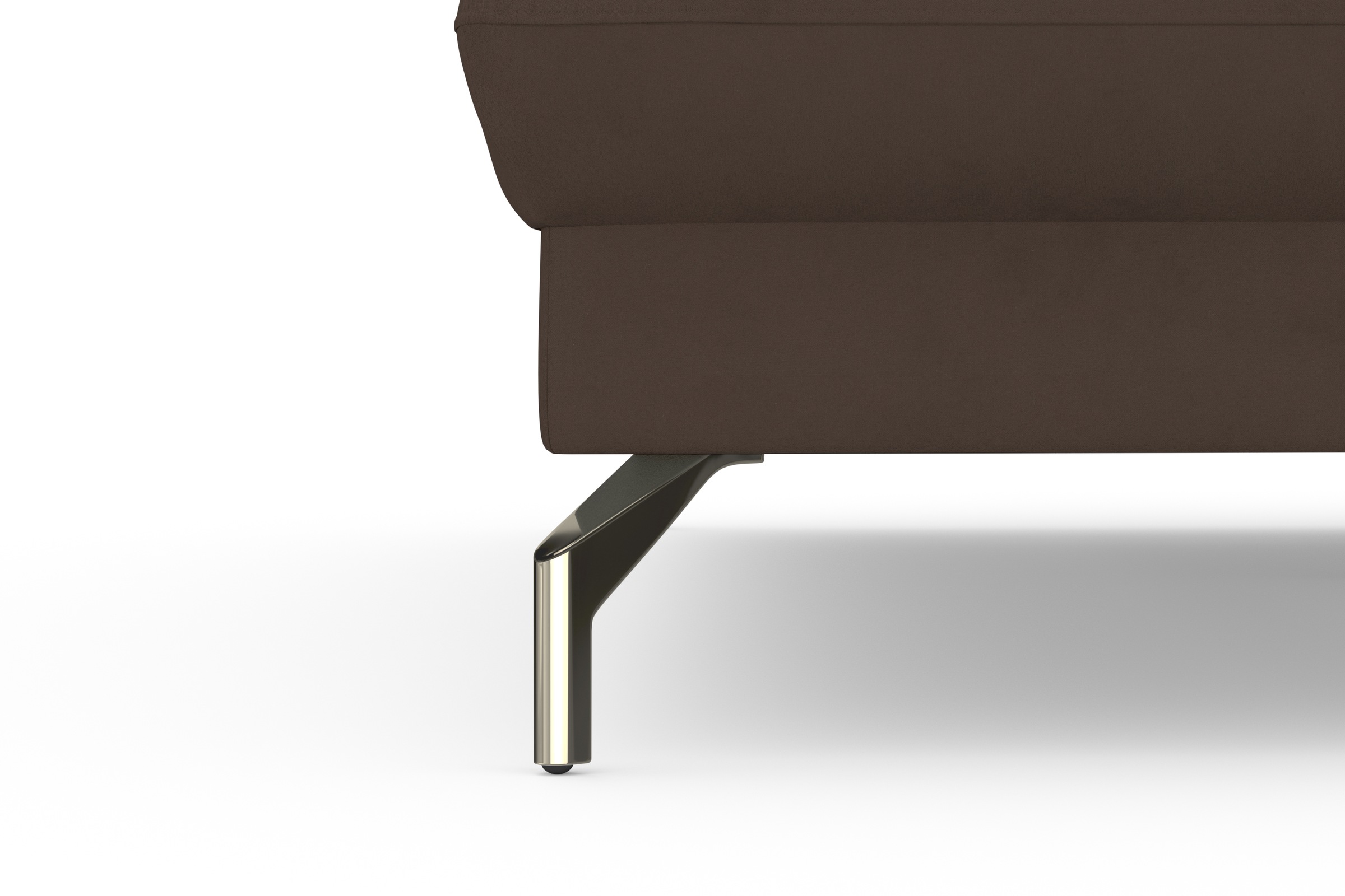 sit&more Canapé d'angle »Fashion L-Form« wahlweise mit Kopfteilverstellung, Vorziehsitz, motorisch, Nickelfüsse