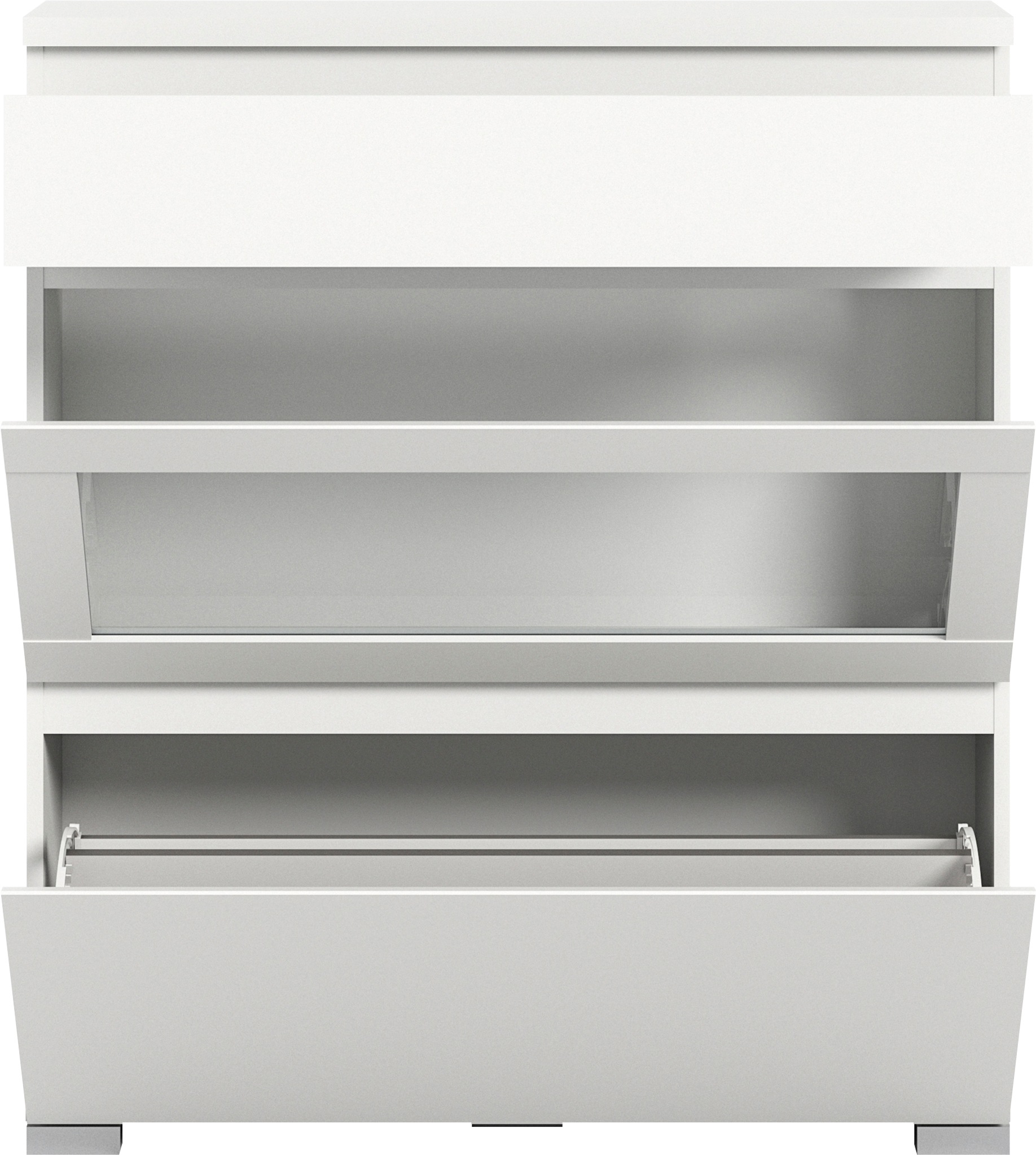 INOSIGN Schuhschrank »Skoskap, Tiefe 27cm, 2 Klappen, 1 Schubkasten, Platz für 8 Schuhpaare« Schuhkipper, Schuhkommode, Schuhregal, Kommode, Anrichte