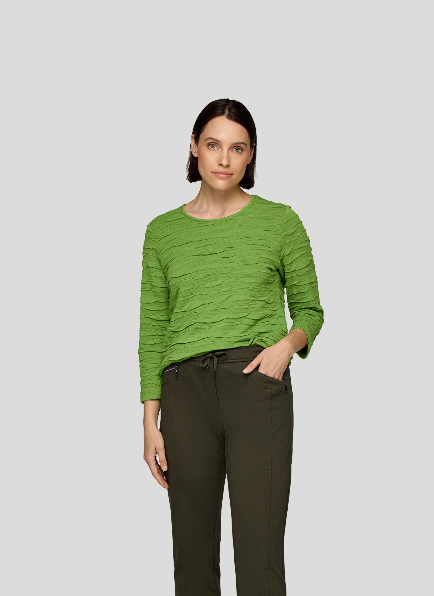 Image of Rabe 3/4-Arm-Shirt mit Struktur Muster