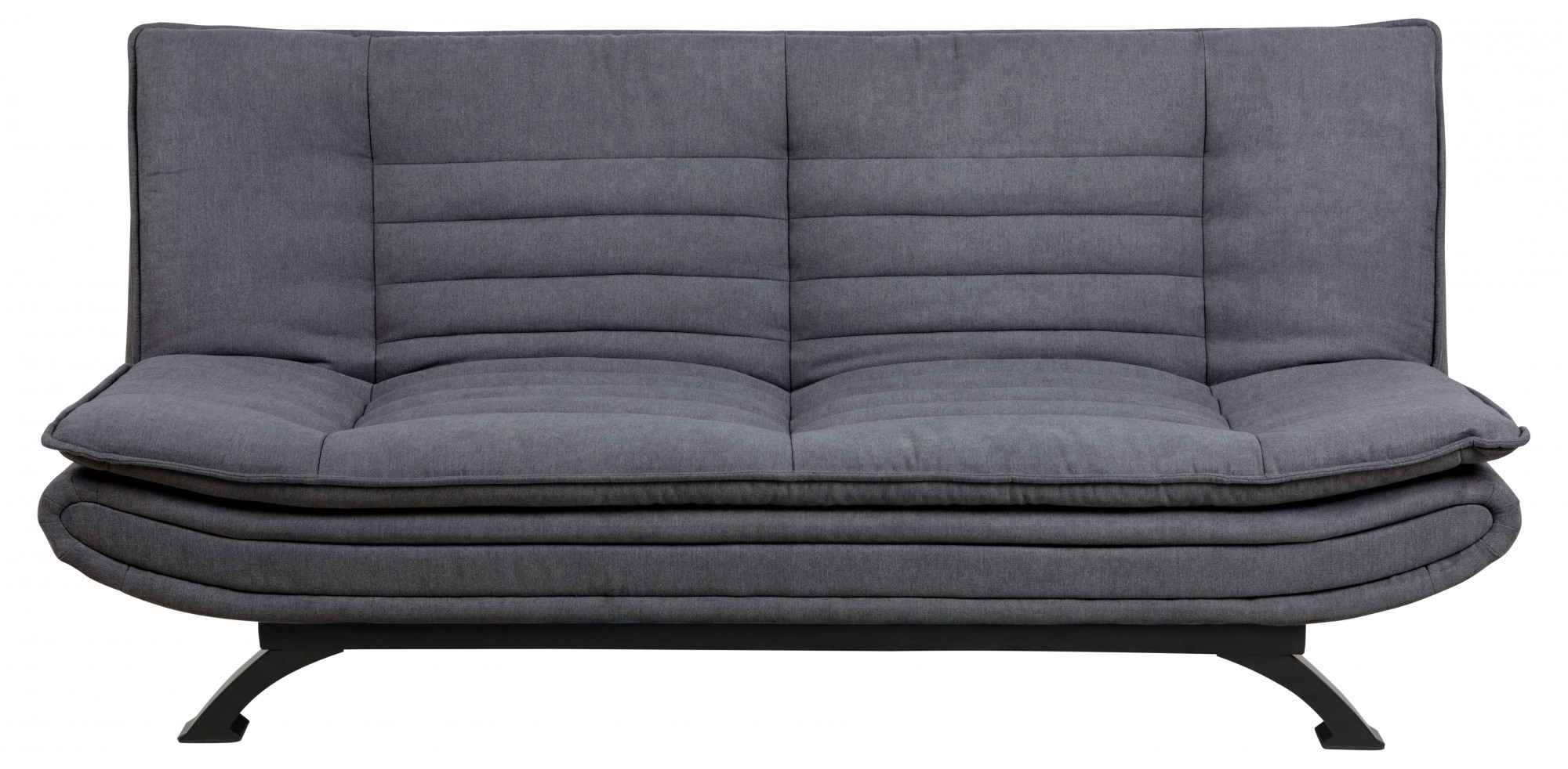 ACTONA GROUP Schlafsofa »VANBY Couch, Gästebett,  Liegesofa mit Microfaserbezug, Schlaffunktion« Bettsofa, Grau, Stoff, Stahl, Click & Clack-Funktion, Breite: 196 cm