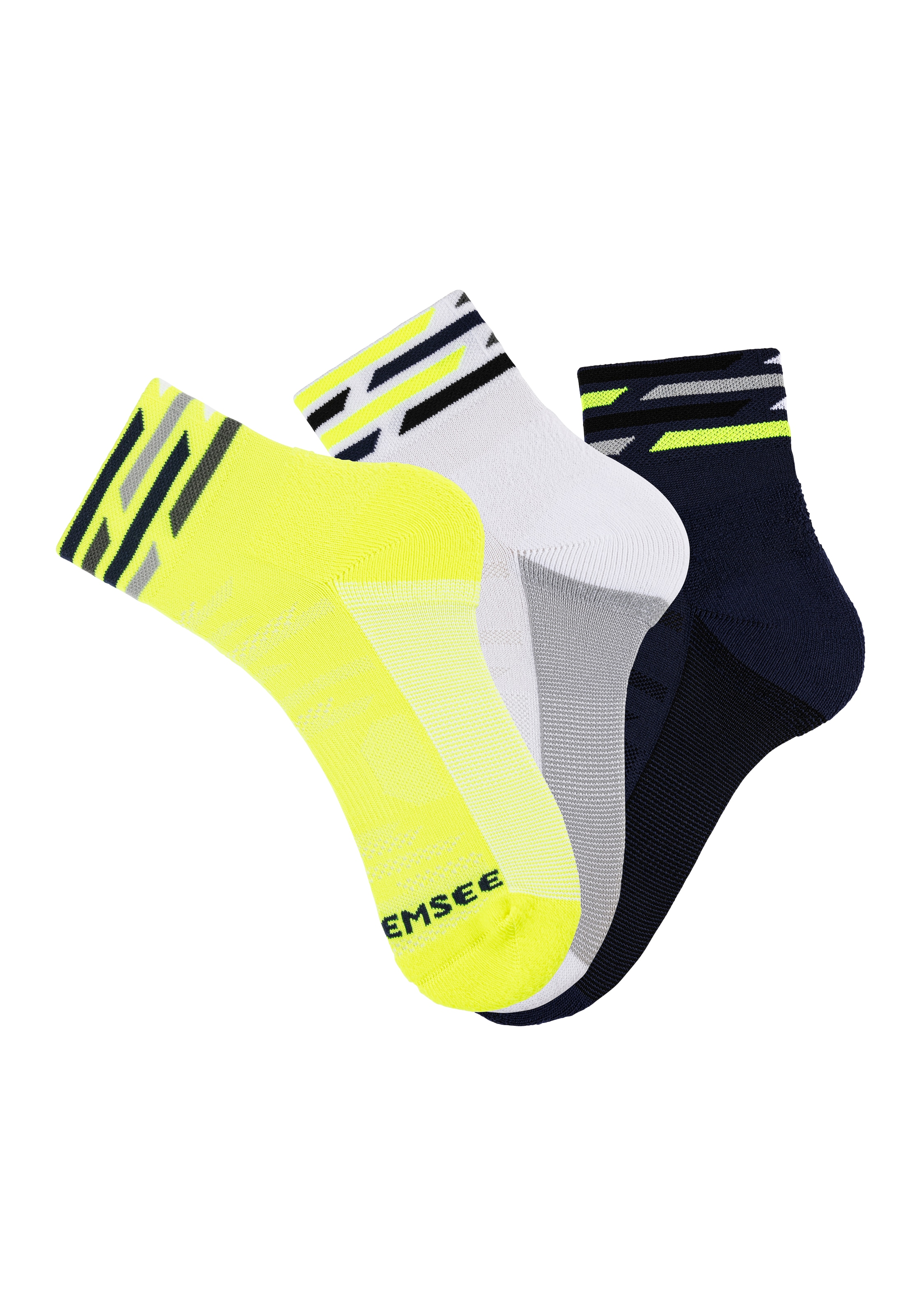 Chiemsee Funktionssocken, (Packung, 3 Paar), Nylon-Microfaser Sportsocken