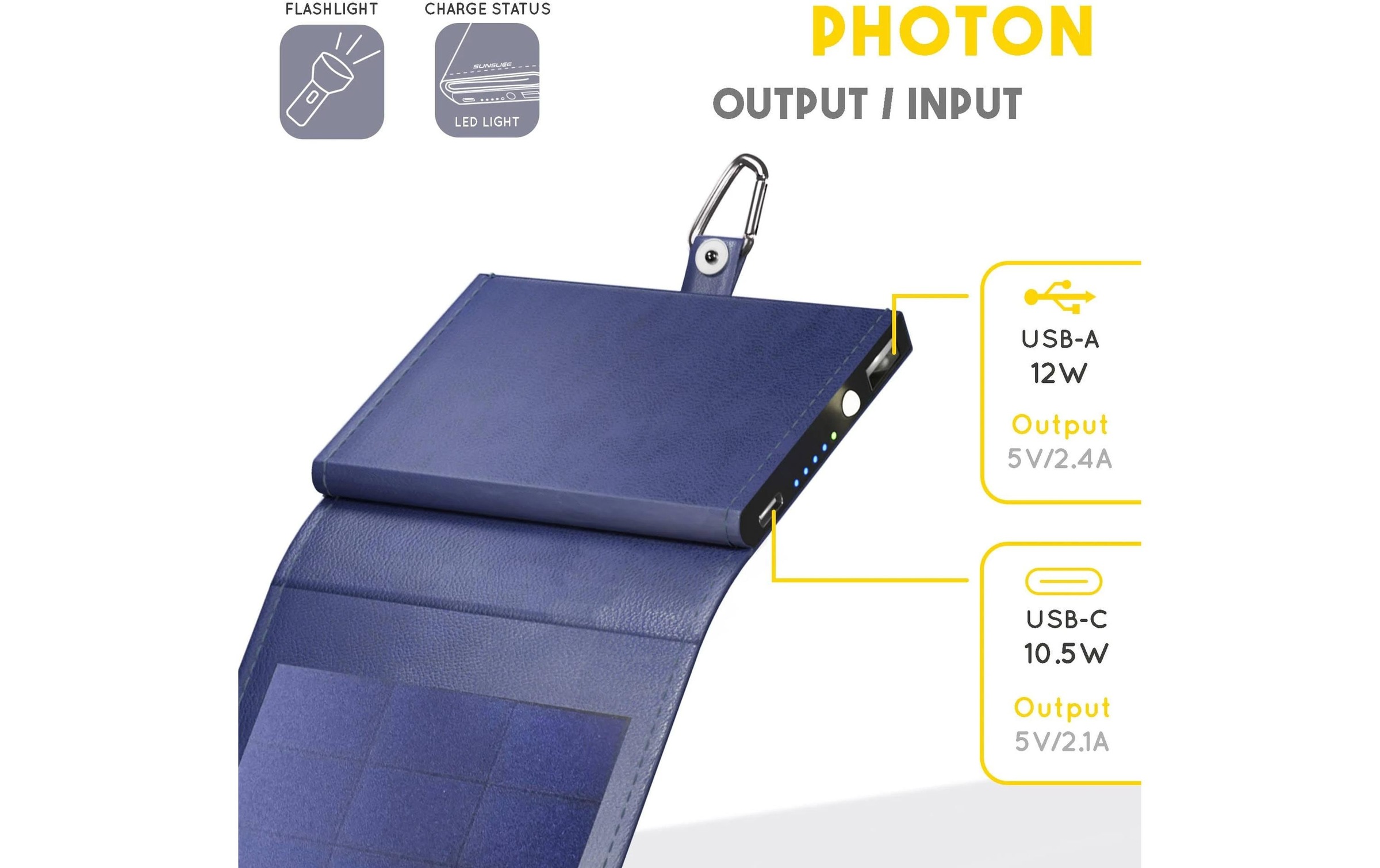   Banque d'énergie »SunSlice Photon 4W Sol – 4000 mAh«