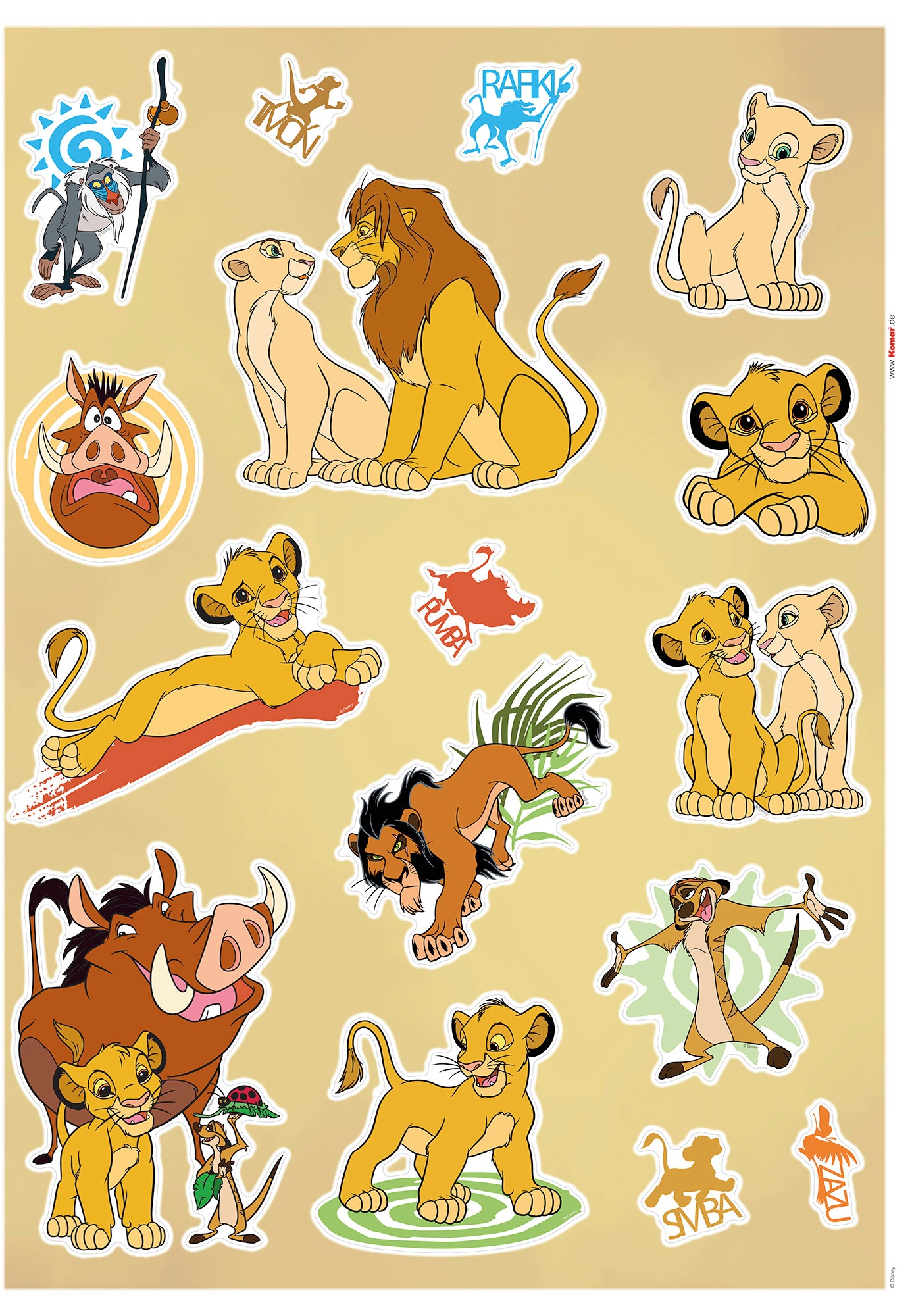 Image of Komar Wandtattoo »Lion King Circle of Life«, (16 St.), 50 x 70 cm bei Ackermann Versand Schweiz