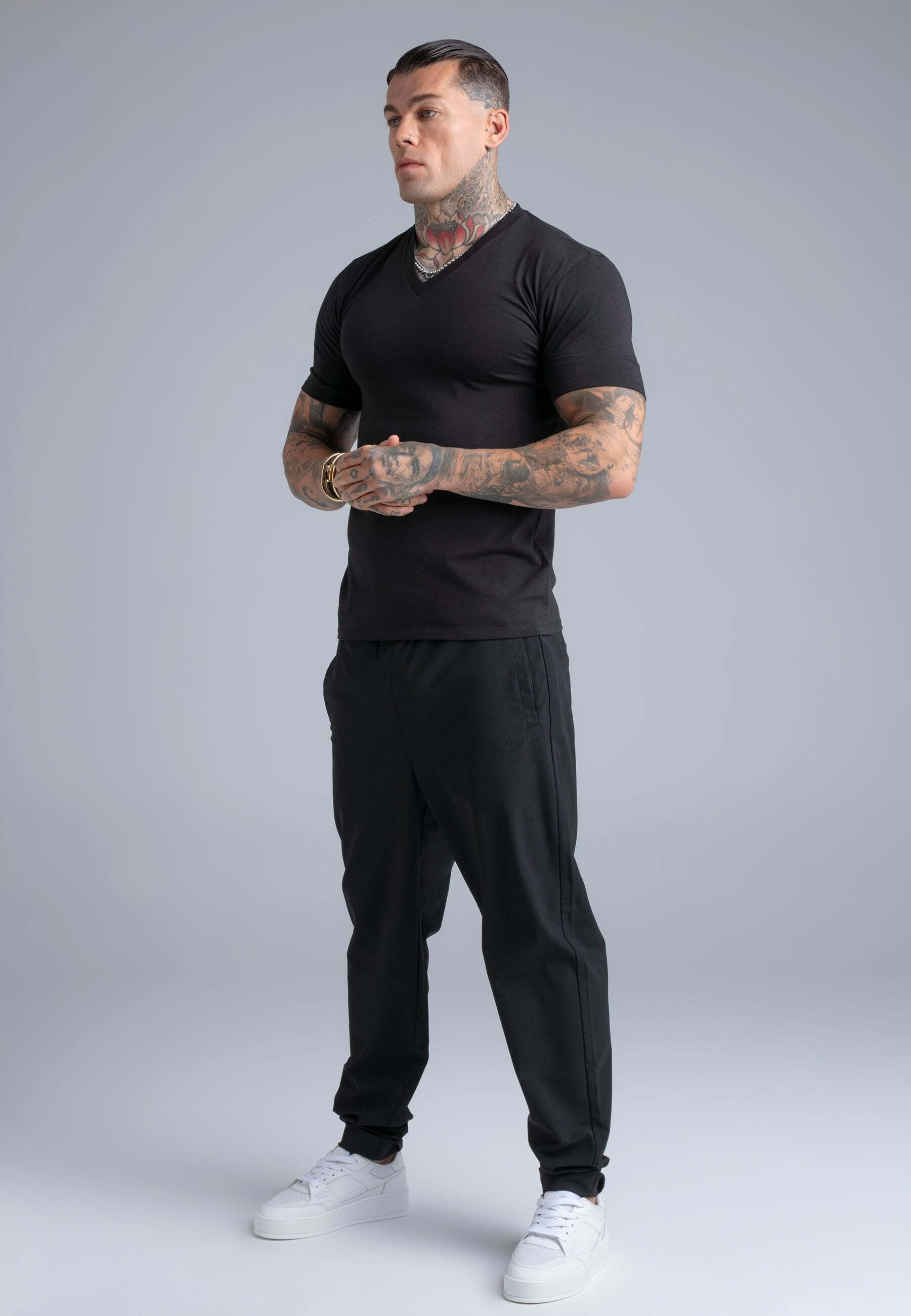 Siksilk T-Shirt »Siksilk T-Shirt V-Neck«