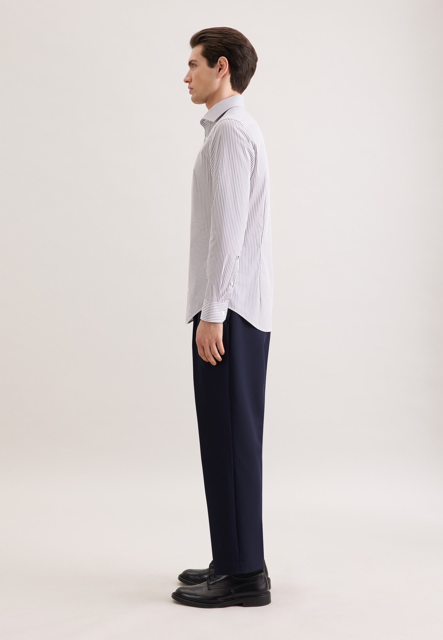 seidensticker Businesshemd »Schwarze Rose« Slim 1/1 Kentkragen Gestreift