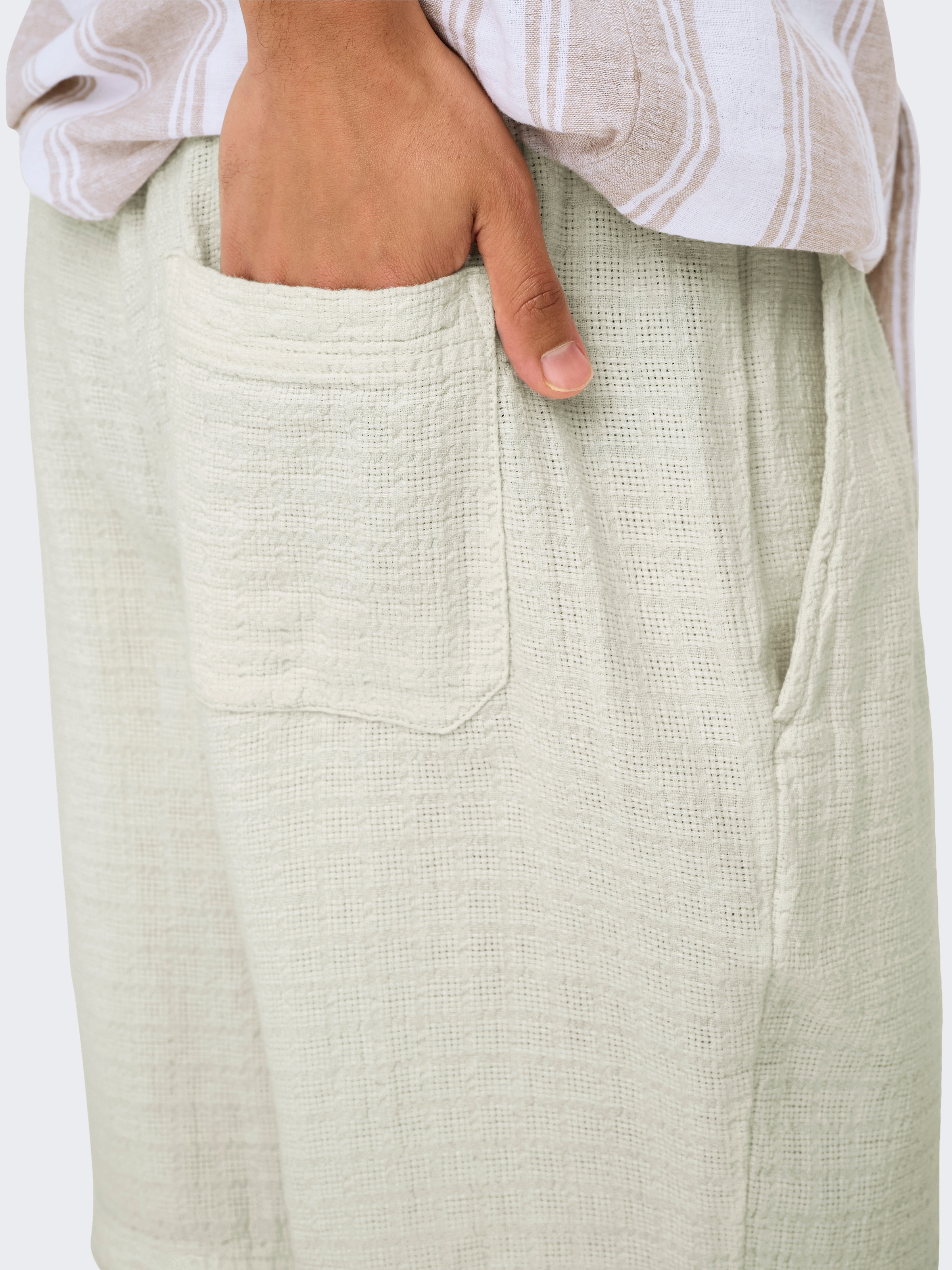 ONLY & SONS Shorts »ONSTEL LINEN LATHAM 0257 SHORTS«