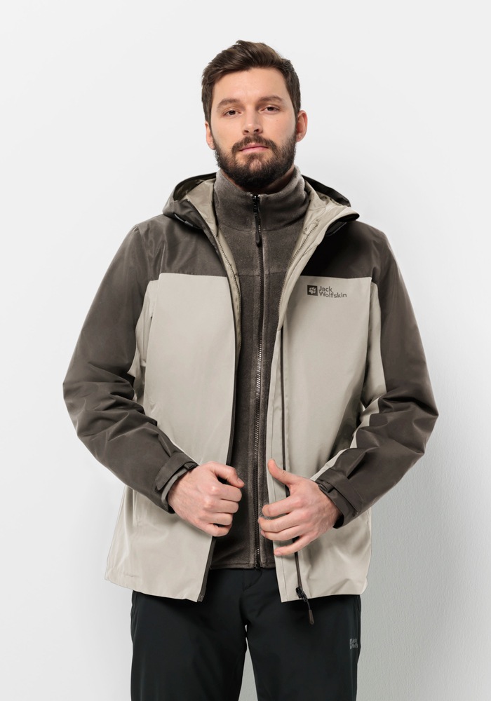 Jack Wolfskin 3-in-1-Funktionsjacke »TAUBENBERG 3IN1 JKT M«, mit Kapuze