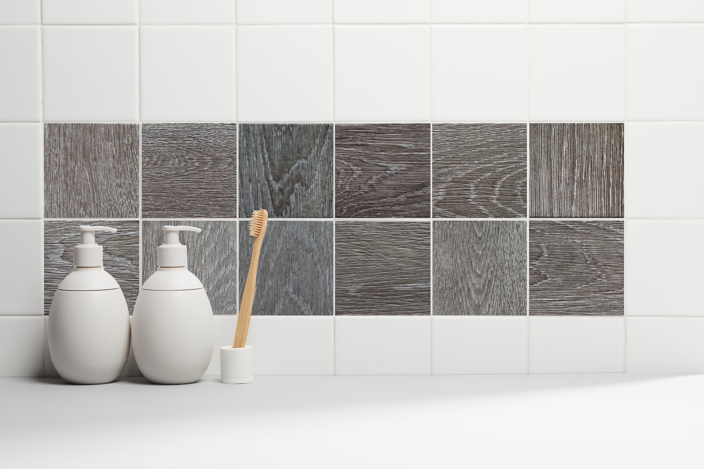 queence Autocollants pour carrelage »Holzoptik« Stickerfliesen, selbstklebend, Sticker, 12er Set