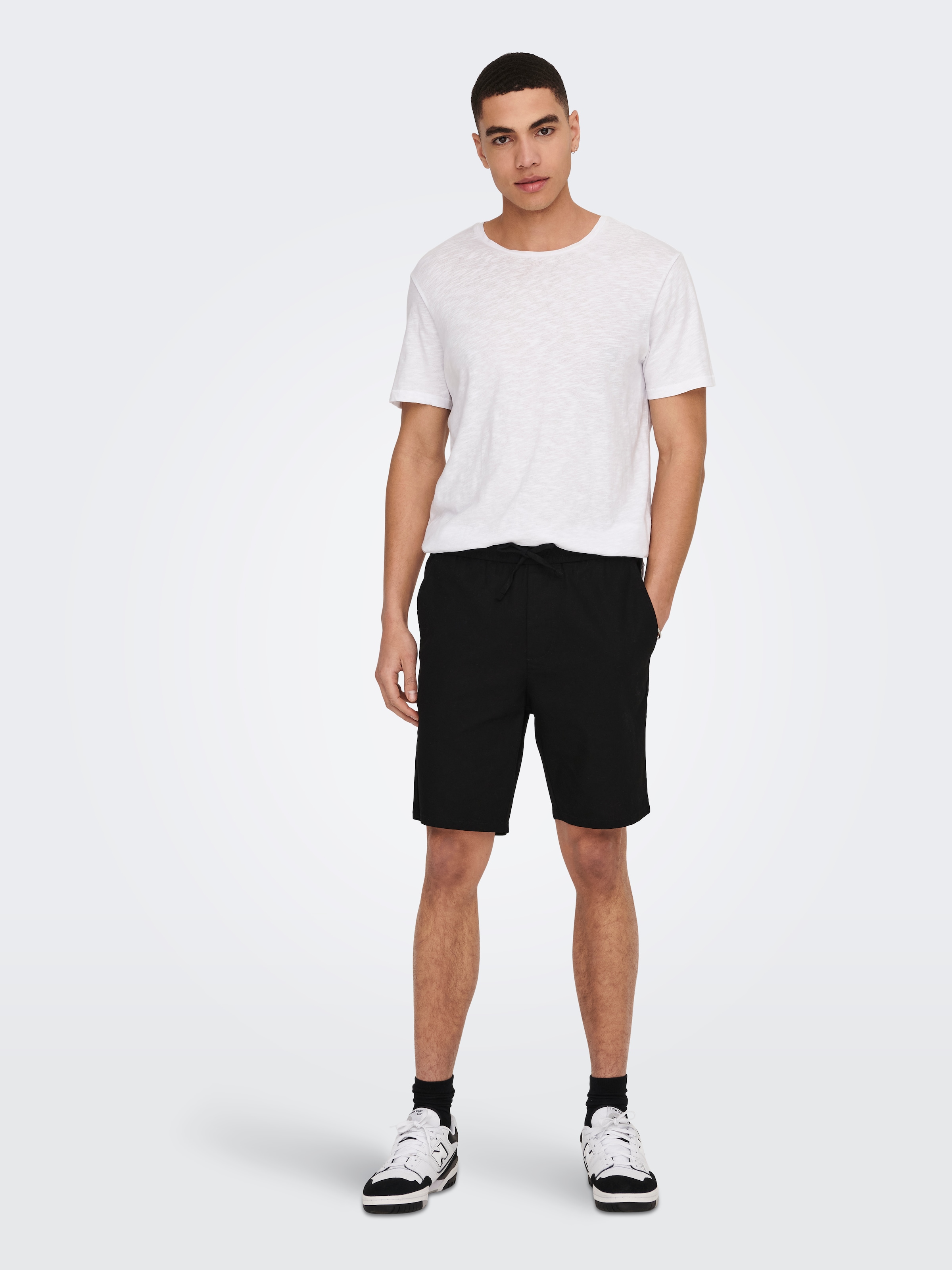 ONLY & SONS Shorts »ONSLINUS 0007 COT LIN SHORTS NOOS«