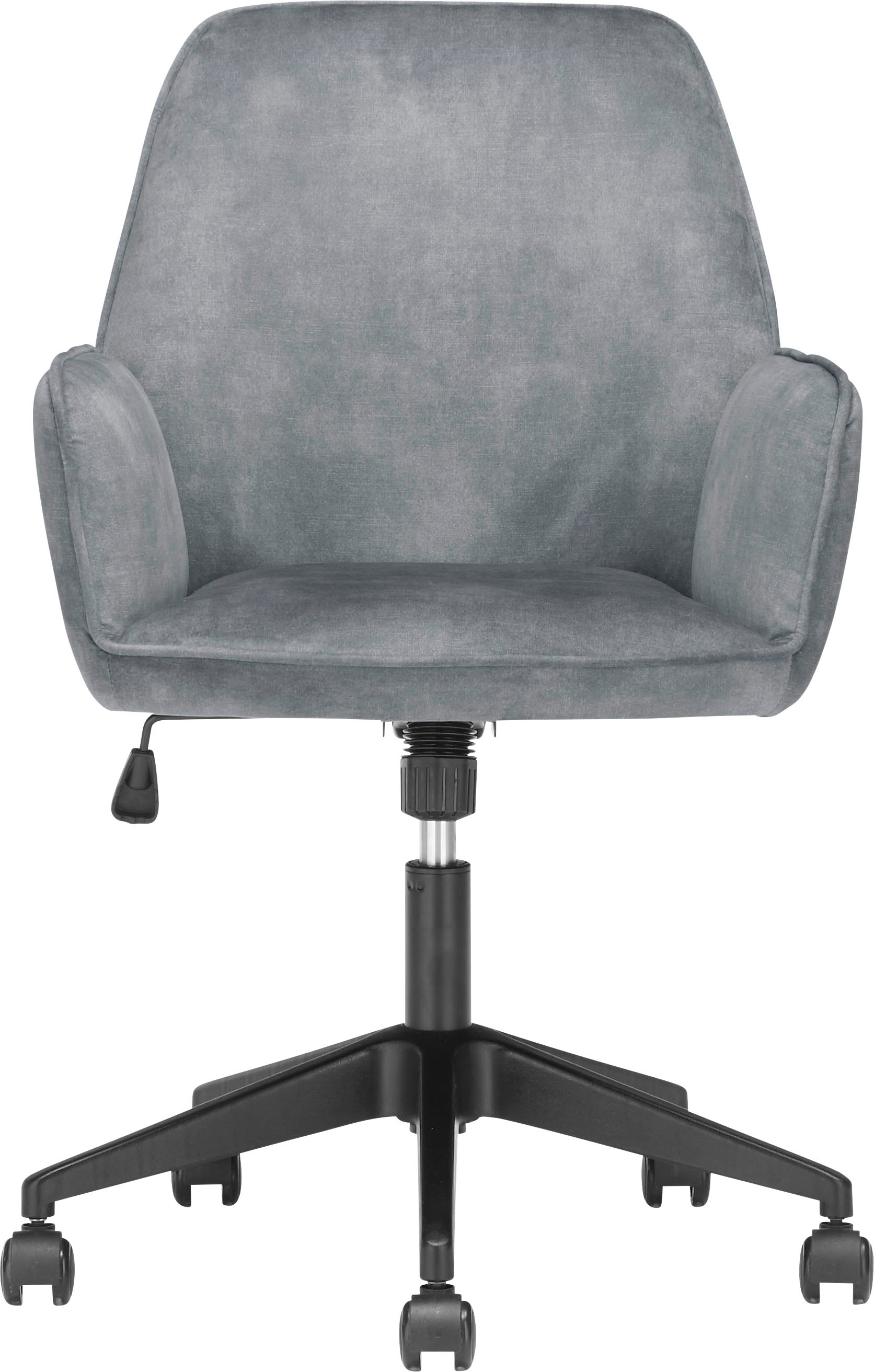 MCA furniture Schreibtischstuhl »O-Ottawa« () Stoffbezug Velvet, Bürostuhl mit Komfortsitzhöhe stufenlos verstellbar