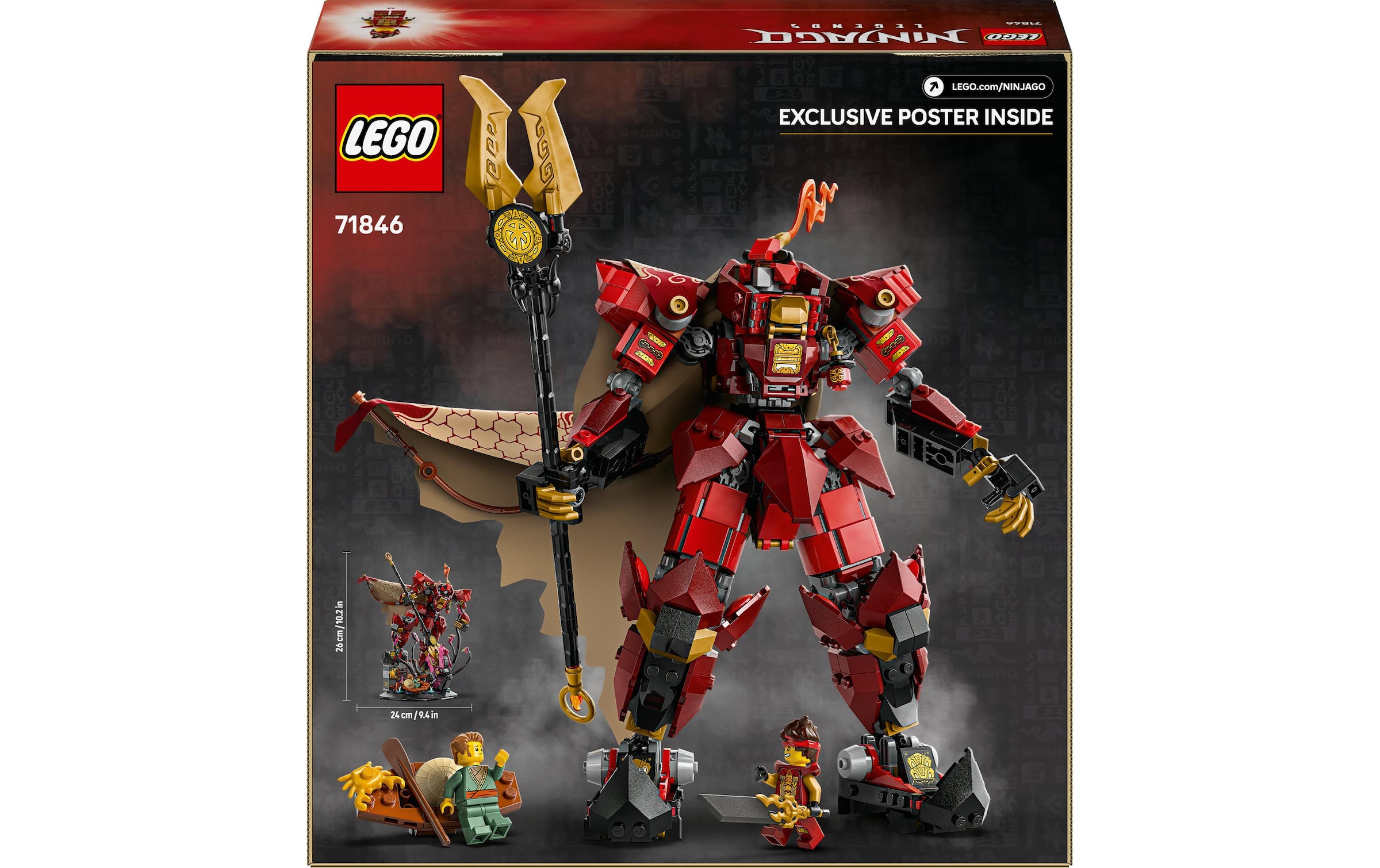 LEGO® Spielbausteine »Ninjago Der Feuerritter-Mech 71846«, (996 St.)