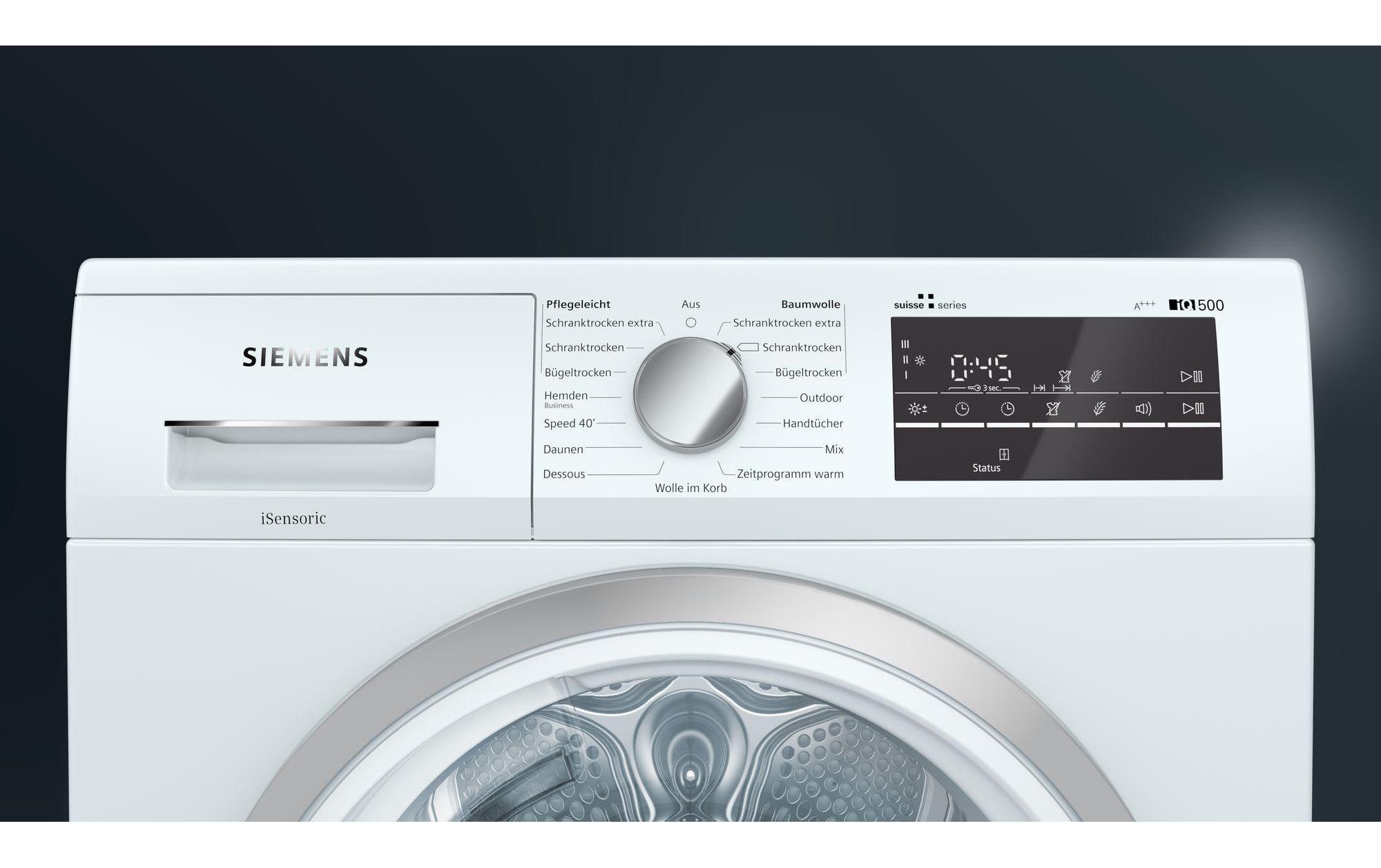 SIEMENS Wärmepumpentrockner »WT47RT90CH A+++«, 8 kg