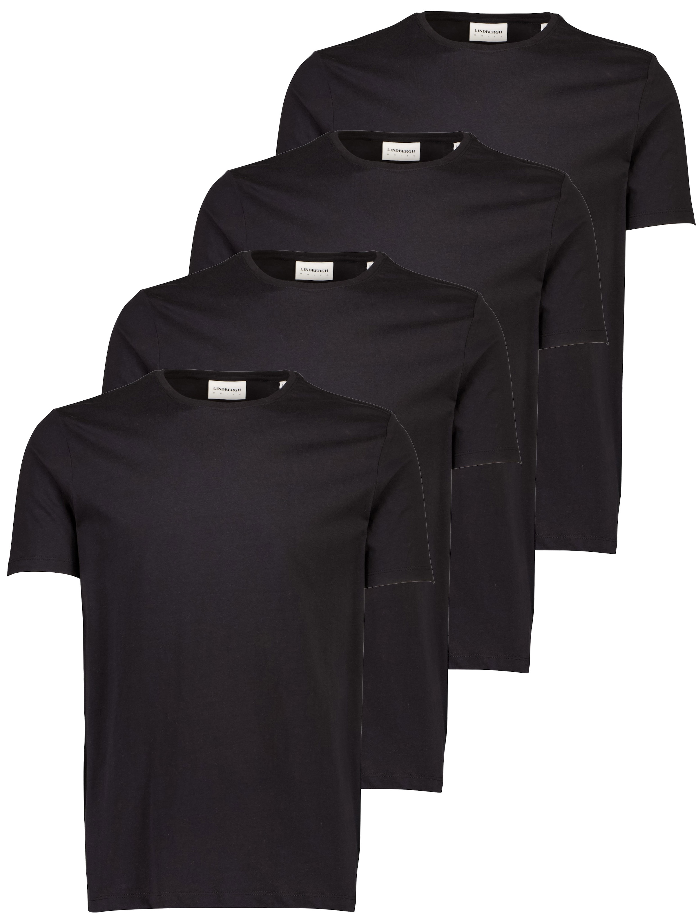 LINDBERGH T-Shirt, (Packung, 4 tlg.), mit Rundhalsausschnitt im 4-er Pack