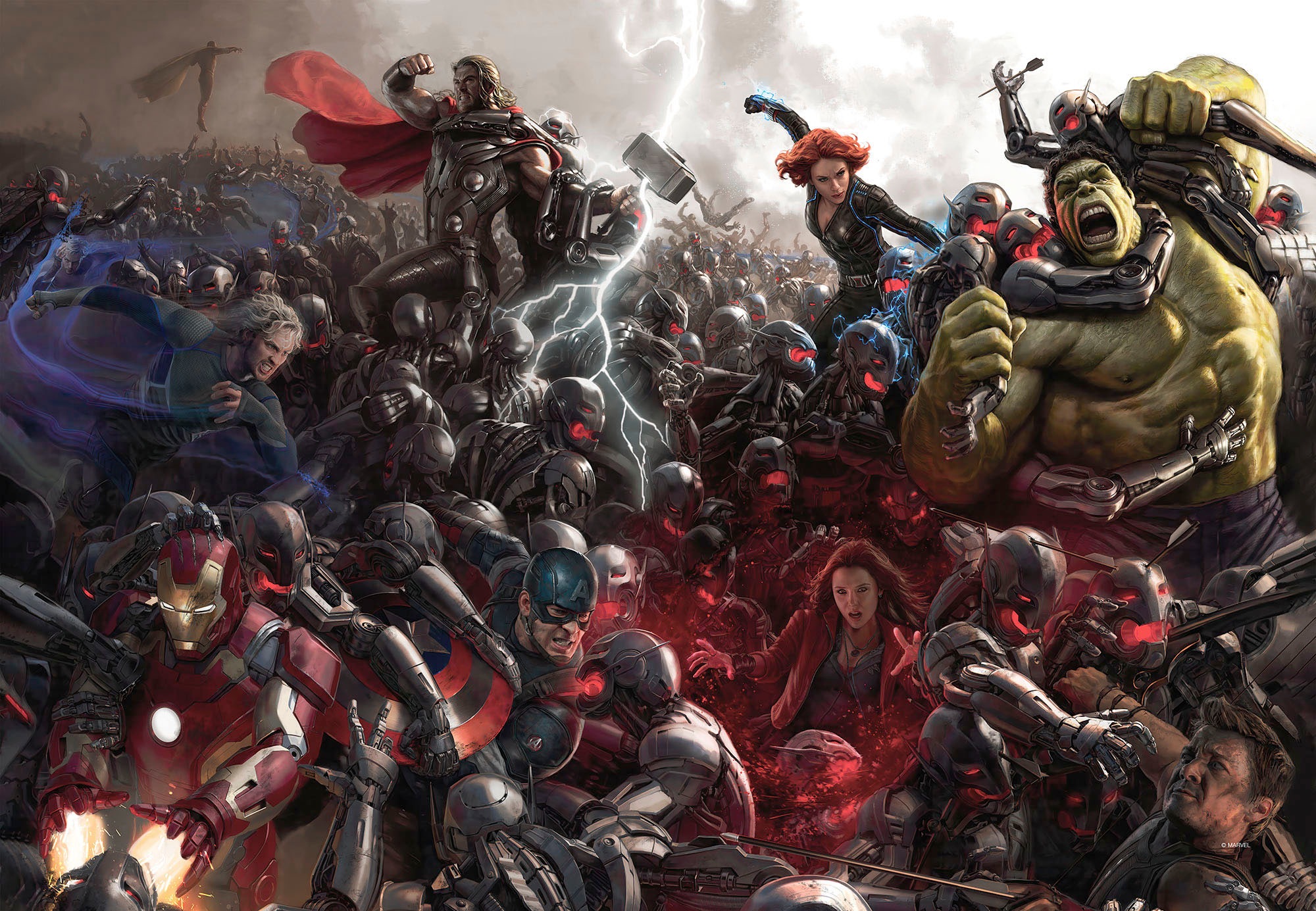 Komar Leinwandbild »Avengers War - Grösse 60 x 40 cm«, Disney, (1 St., 60 x 40 cm (Breite x Höhe), Keilrahmenbild mit Echtholzrahmen, Kinderzimmer