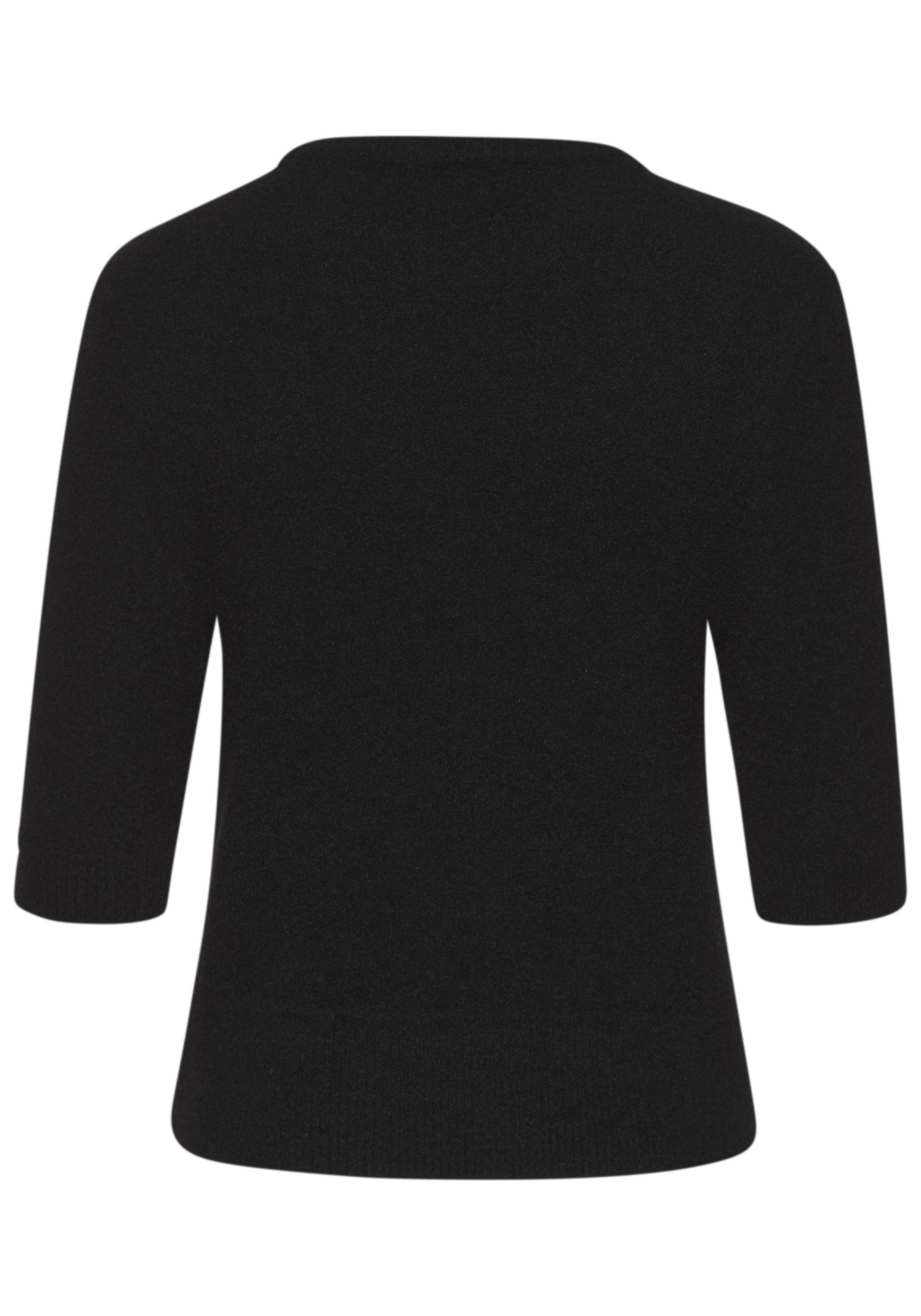 LASCANA Kurzarmpullover, flauschiger Strickpullover, figurnaher Schnitt