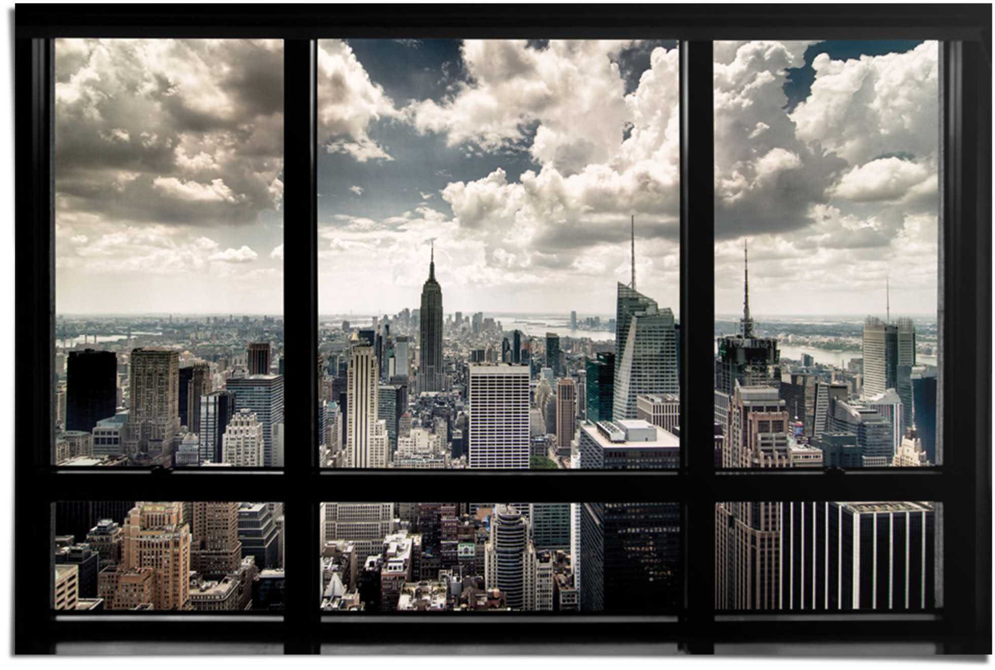 Image of Reinders Poster "New York Fenster" 1 Stk. tlg.