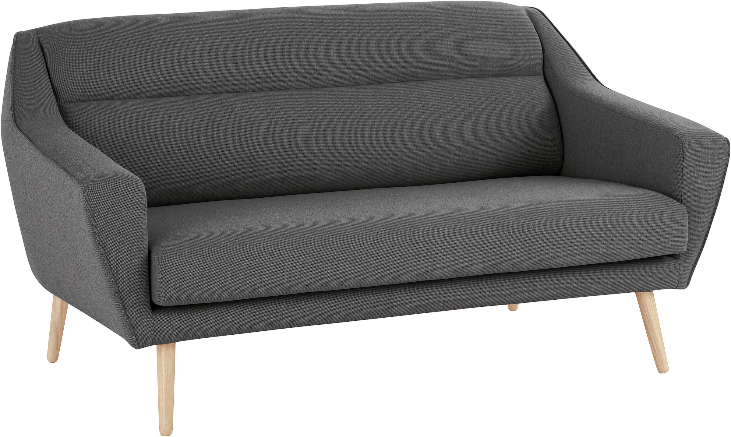 andas 2-places »Bille« mit Naht im Rückenkissen und Eiche-Beinen, Design by Morten Georgsen