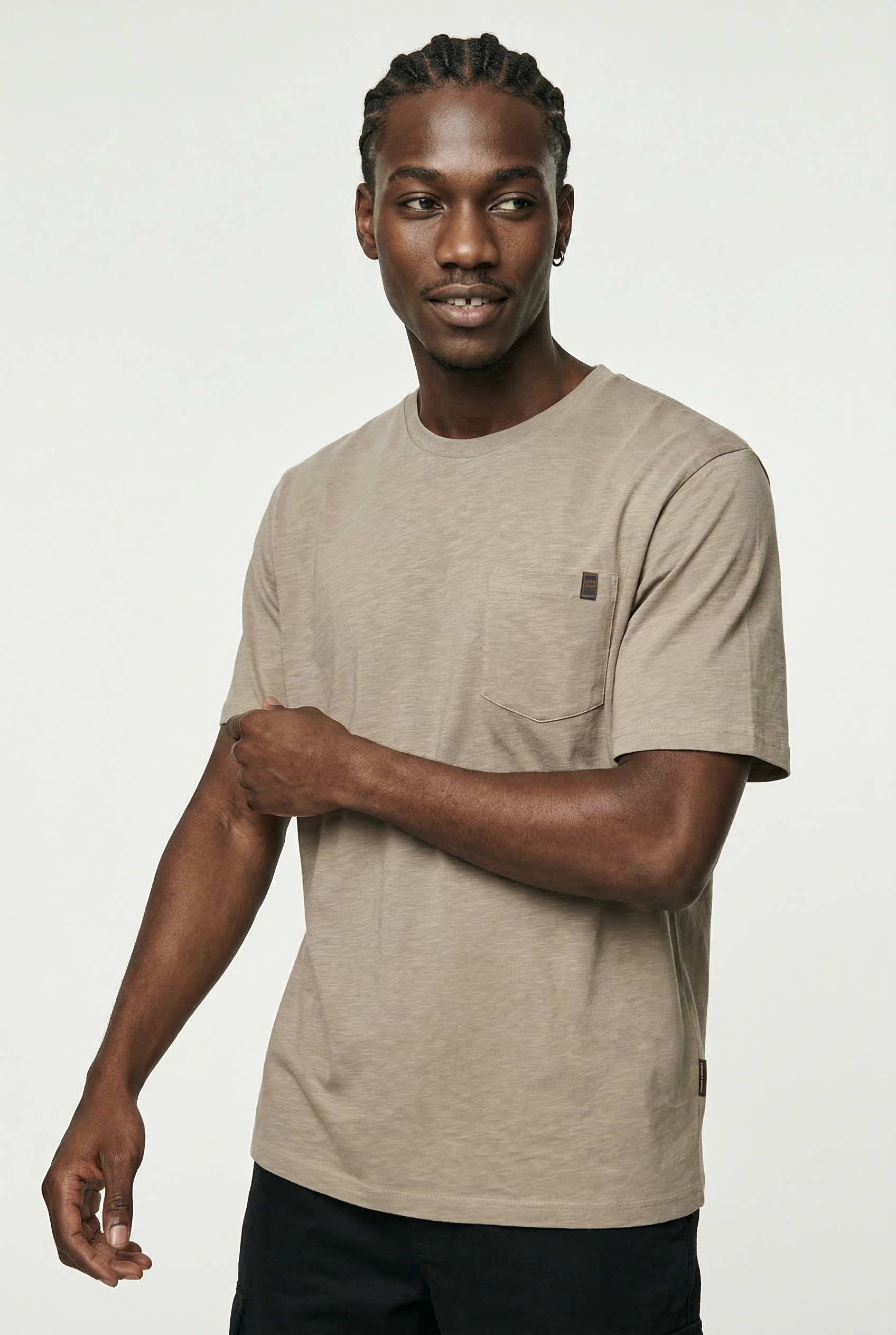 Jack & Jones Kurzarmshirt »JJEDOVER SLUB TEE SS NOOS« Baumwollmischung, relaxed fit
