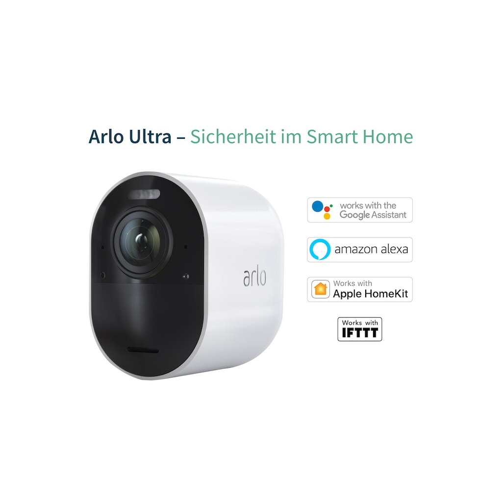 ARLO Überwachungskamera »Überwachungsset Ultra 4K VMS5340-100EUS Set mit 3 Kameras«, Aussenbereich-Innenbereich