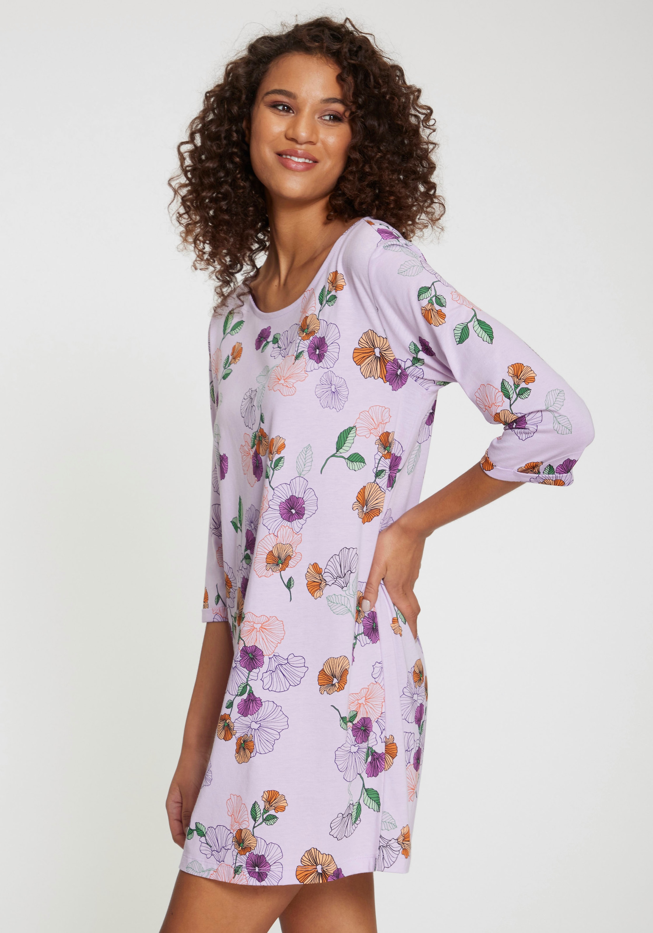 Vivance Dreams Nachthemd 1-teilig,  mit Blumen-Druck