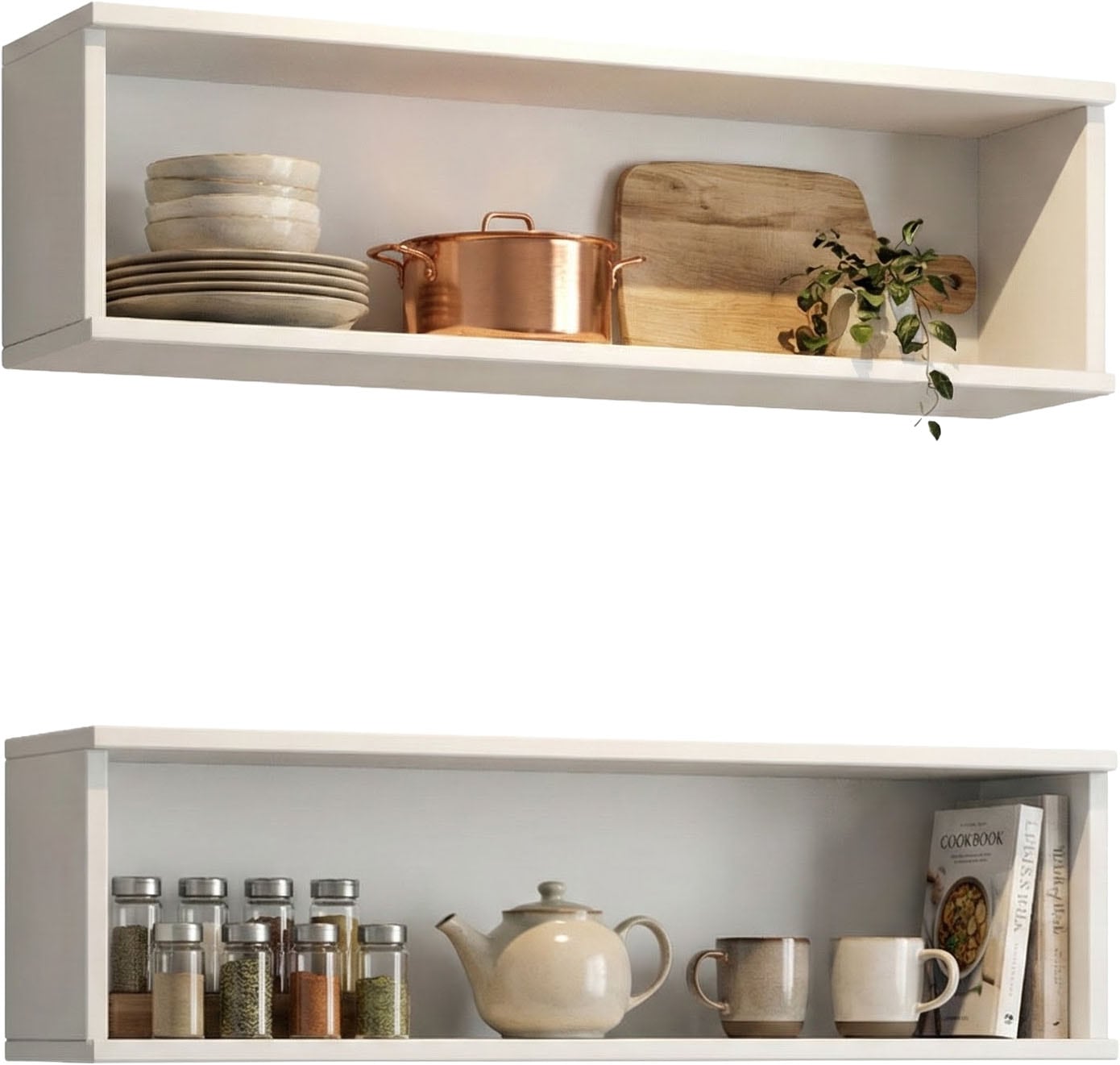 Home affaire Küchenzeile »Meliss« aus massiver Kiefer, mit Soft-Close-Funktion, 8-teiliges Set