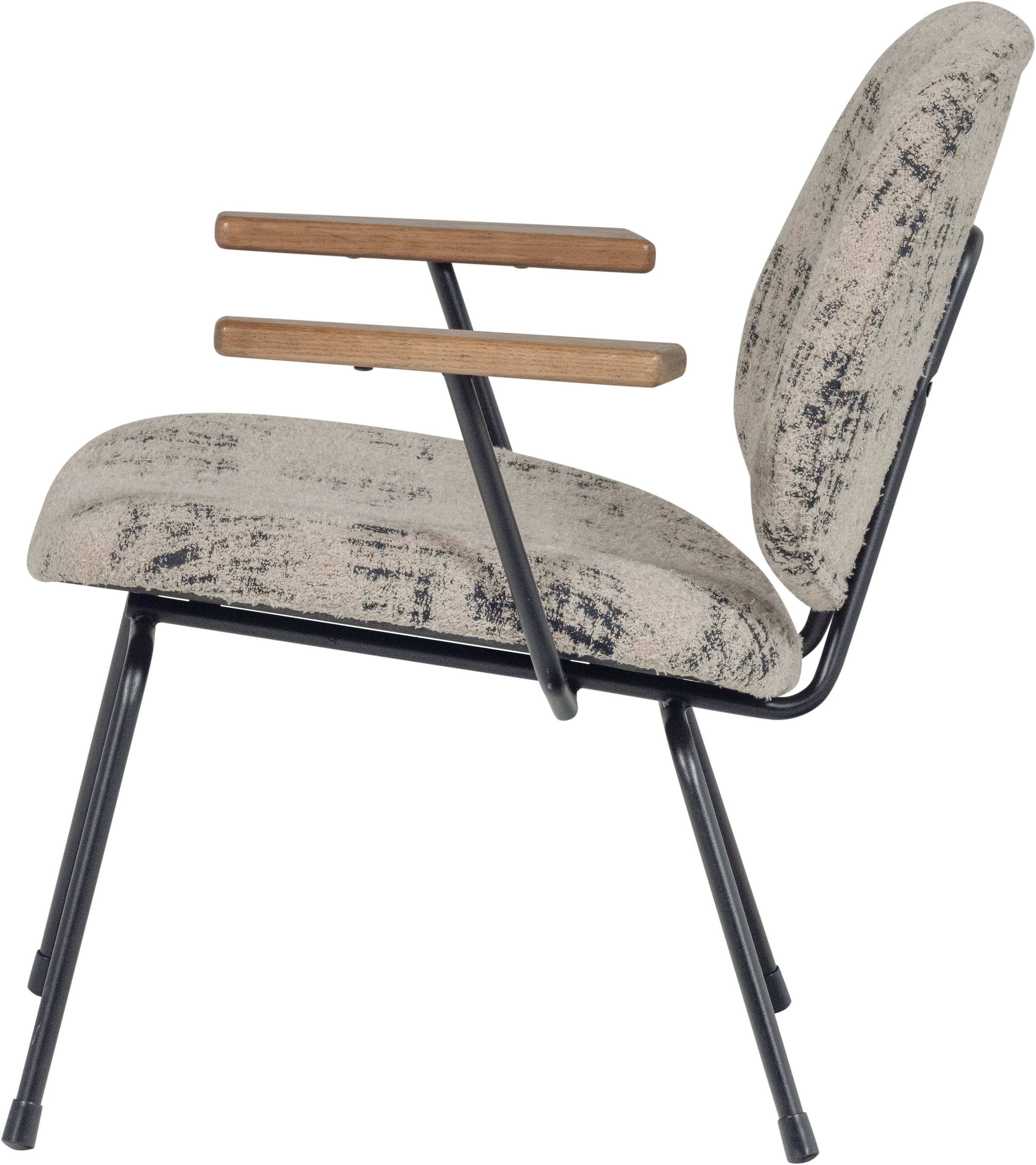 WOOOD Loungesessel »Aure mit Olly-Gewebtem Bezug und Armlehnen B 69 x T 64 x H 69 cm« Sehr hohe Verschleissfestigkeit, Tragkraft 120 kg unregelmässiges muster