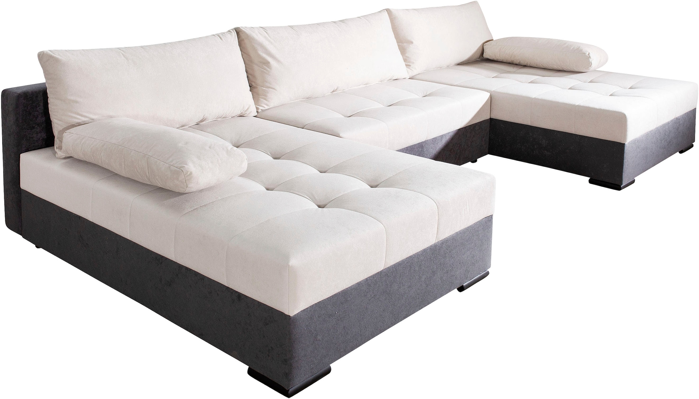 COLLECTION AB Wohnlandschaft »Josy U-Form, B: 307 cm« Bettfunktion & Bettkasten, Federkern