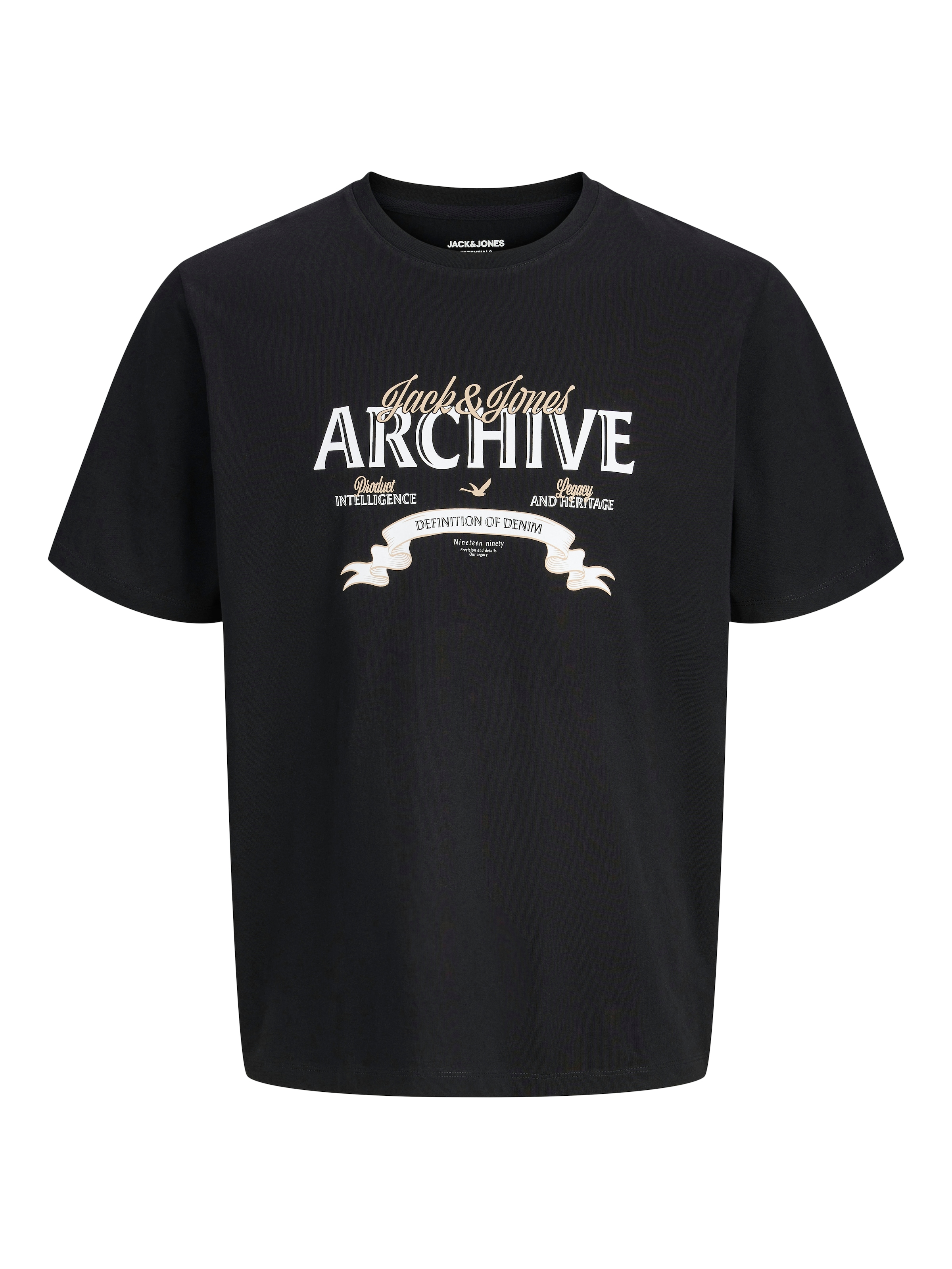 Jack & Jones T-Shirt »JJEDOVER DENIM TEE SS O-NECK 3PK MP« Packung, 3 tlg.