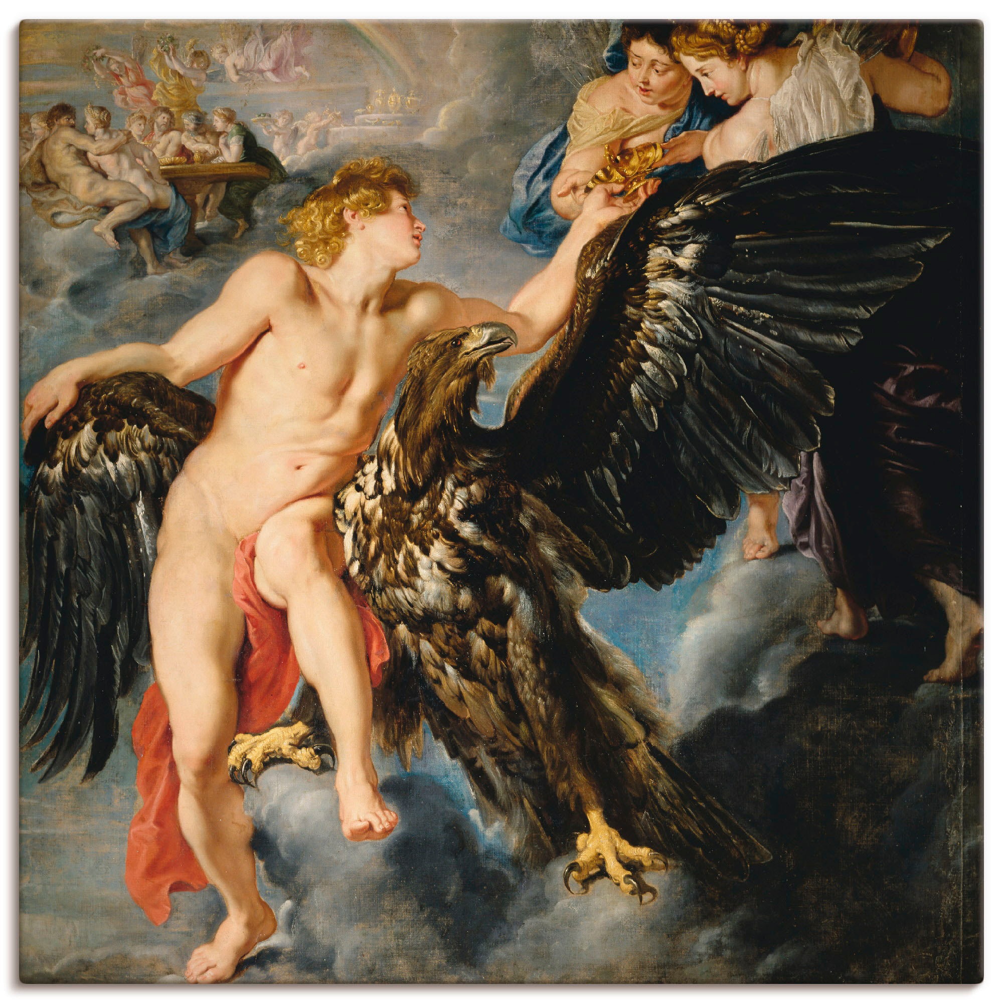 Image of Artland Wandbild »Entführung des Ganymed«, klassische Fantasie, (1 St.), in vielen Grössen & Produktarten -Leinwandbild, Poster, Wandaufkleber / Wandtattoo auch für Badezimmer geeignet bei Ackermann Versand Schweiz