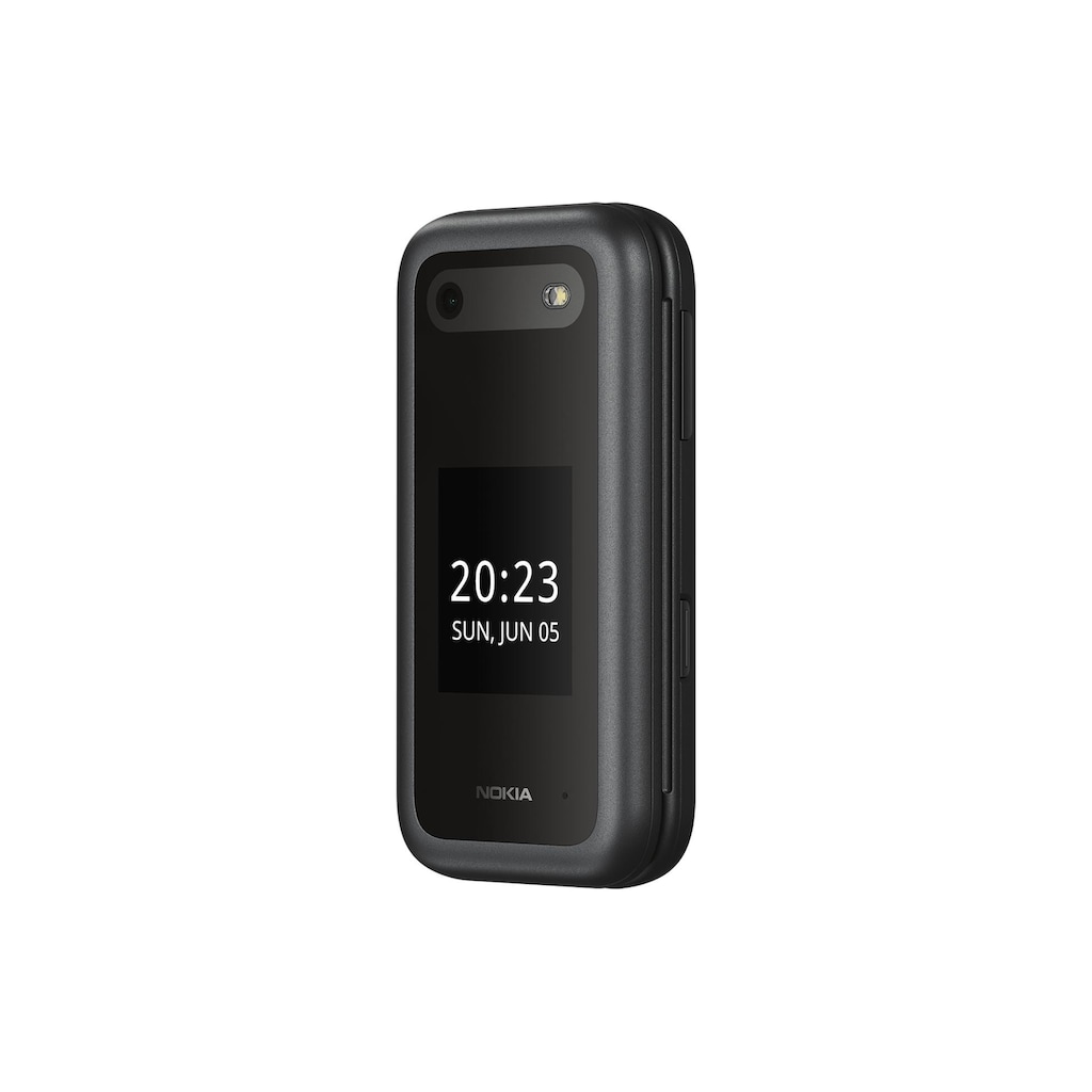 Nokia Smartphone »2660 4G Flip schwarz«, Schwarz, 7,08 cm/2,8 Zoll, 128 GB Speicherplatz, 0,3 MP Kamera