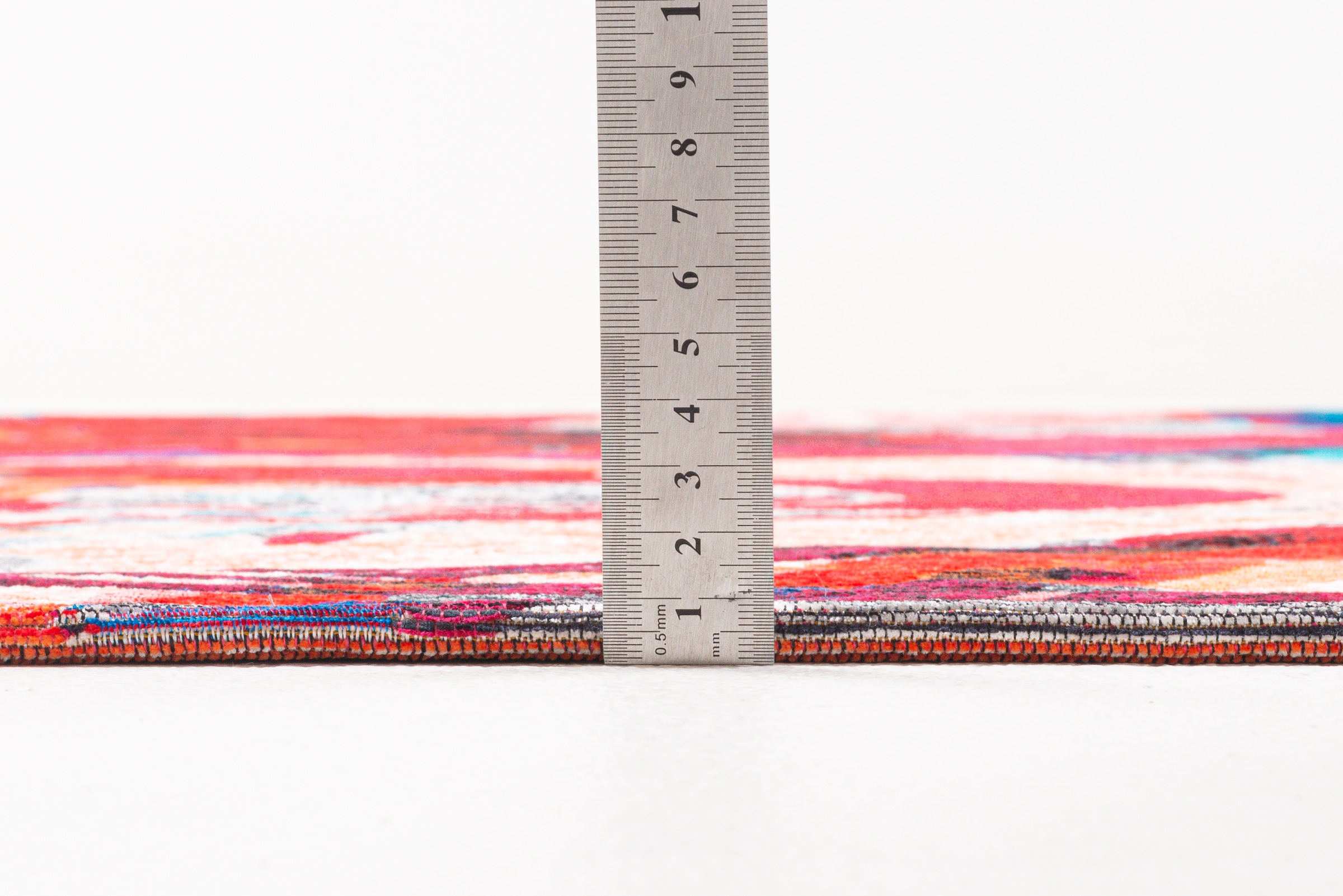 Sansibar Teppich »Keitum 008« rechteckig 3 mm Höhe Flachgewebe, modernes Design, Motiv Gläser & gekreuzte Säbel