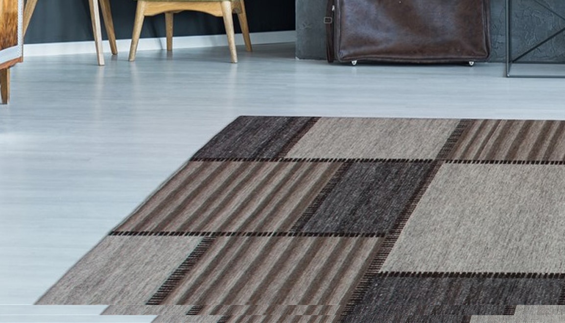 Image of calo-deluxe Teppich "Roxy 120" rechteckig 6 mm Höhe Jacquard, Flachgewebe, Wohnzimmer, Esszimmer