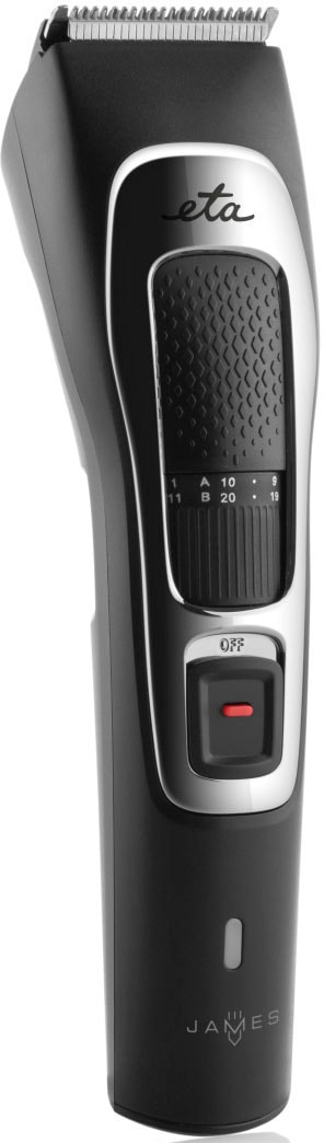 eta Haar- und Bartschneider »James ETA634190000«, 3 Aufsätze, incl. Reisebeutel, Schnittlänge 1-20 mm