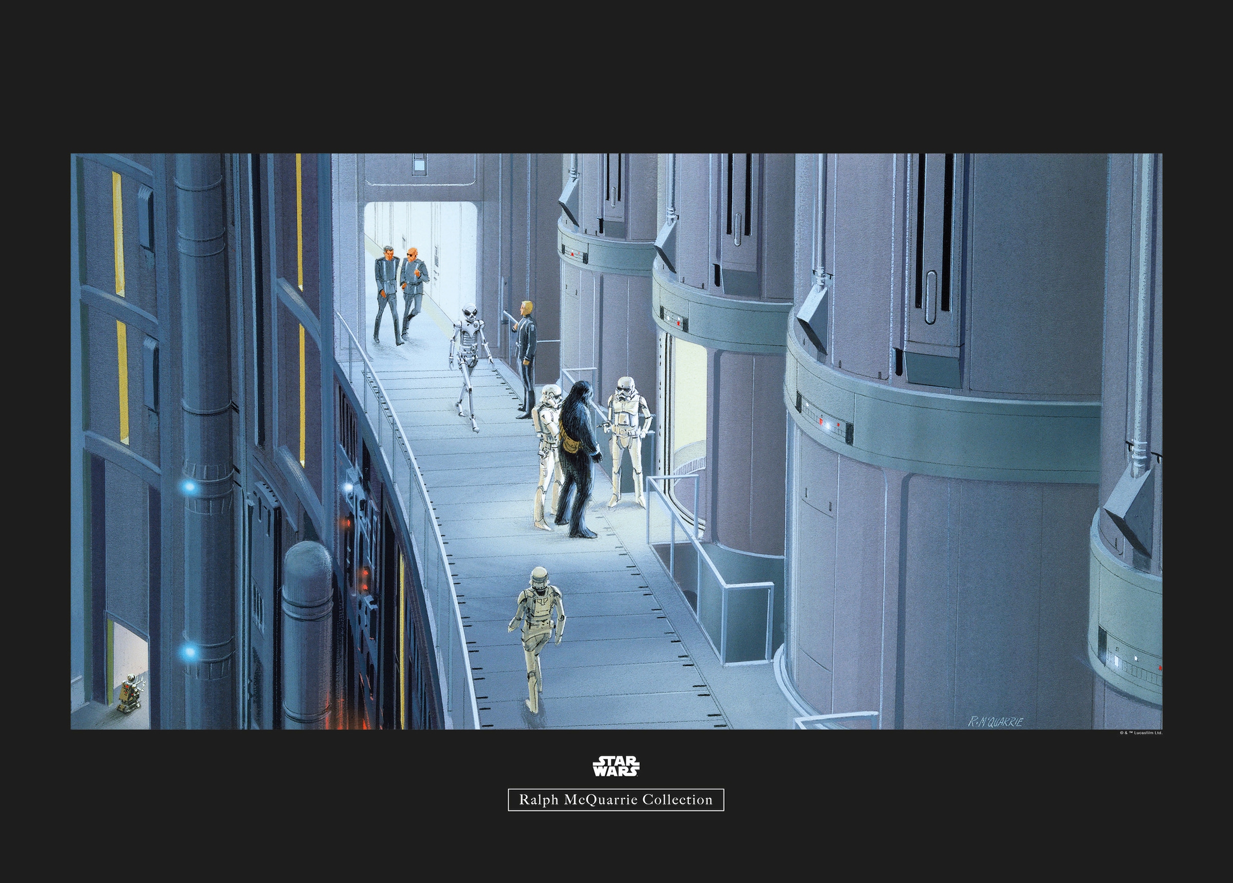 Image of Komar Bild "Star Wars Classic RMQ Prison Elevator" Star Wars 1 Stk. tlg. Wandbild zur Dekoration im Kinderzimmer - ohne Rahmen