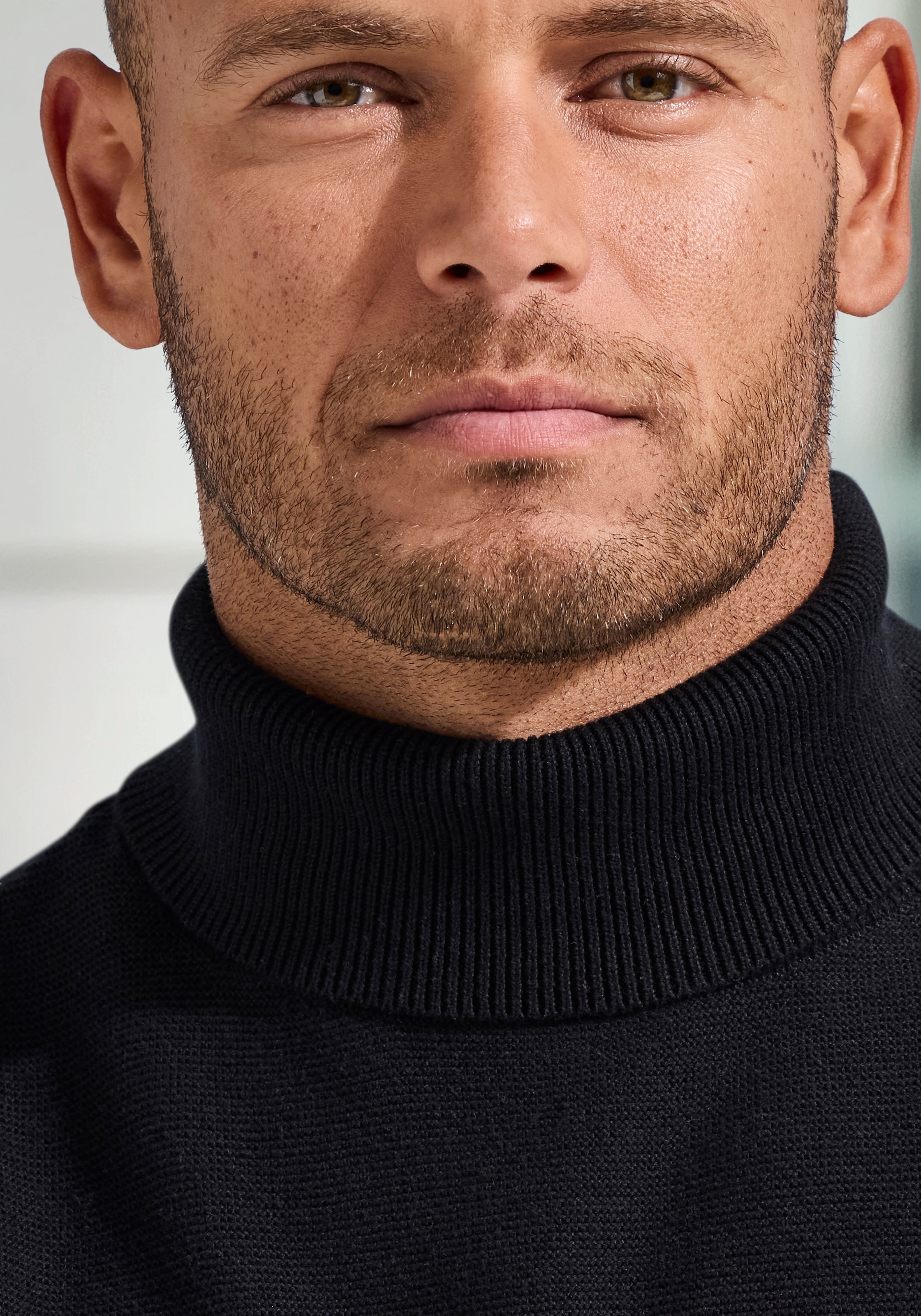 H.I.S Pull à col roulé Strickpullover in modischer Struktur