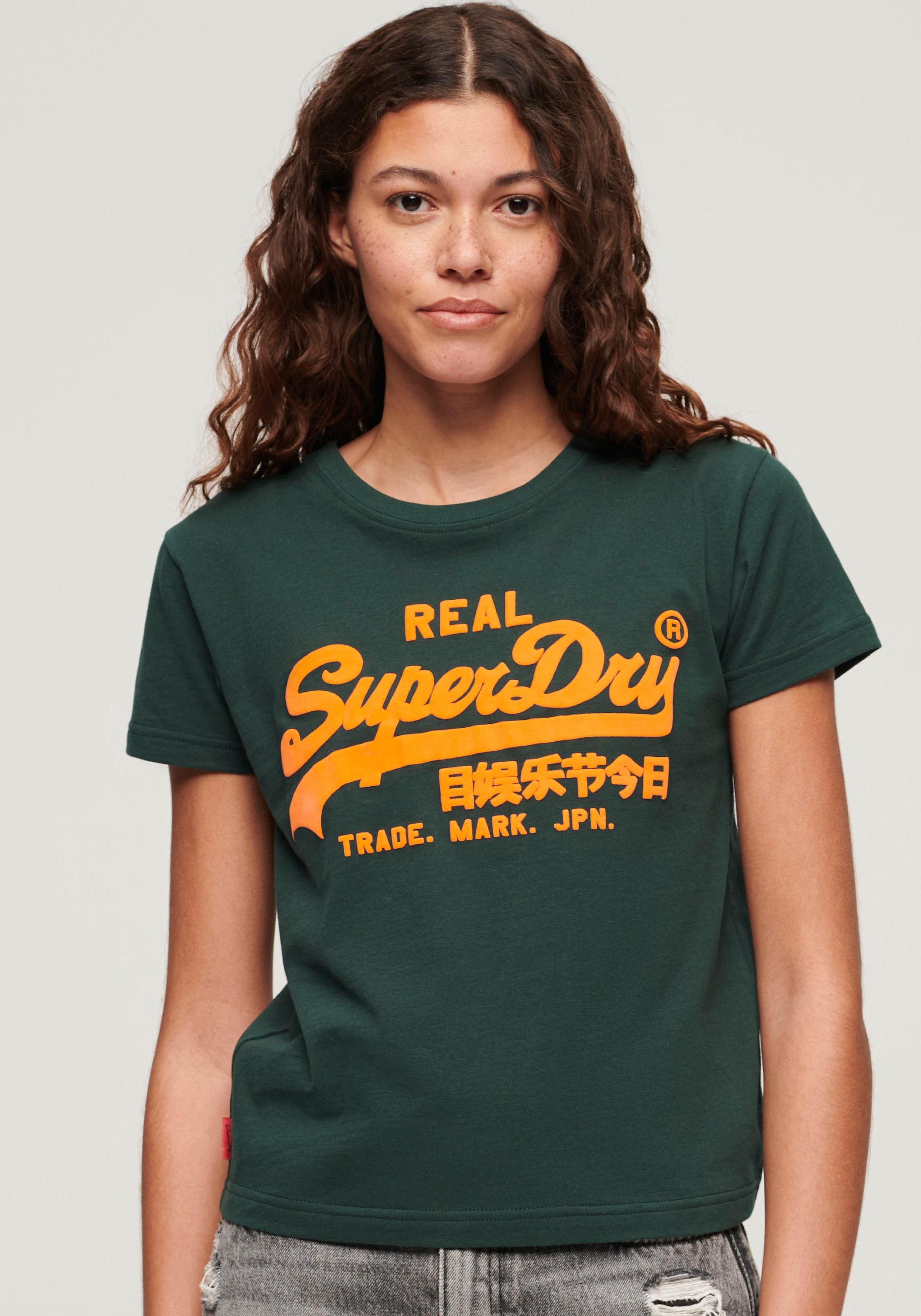 Superdry Kurzarmshirt »NEON VL GRAPHIC FITTED TEE«