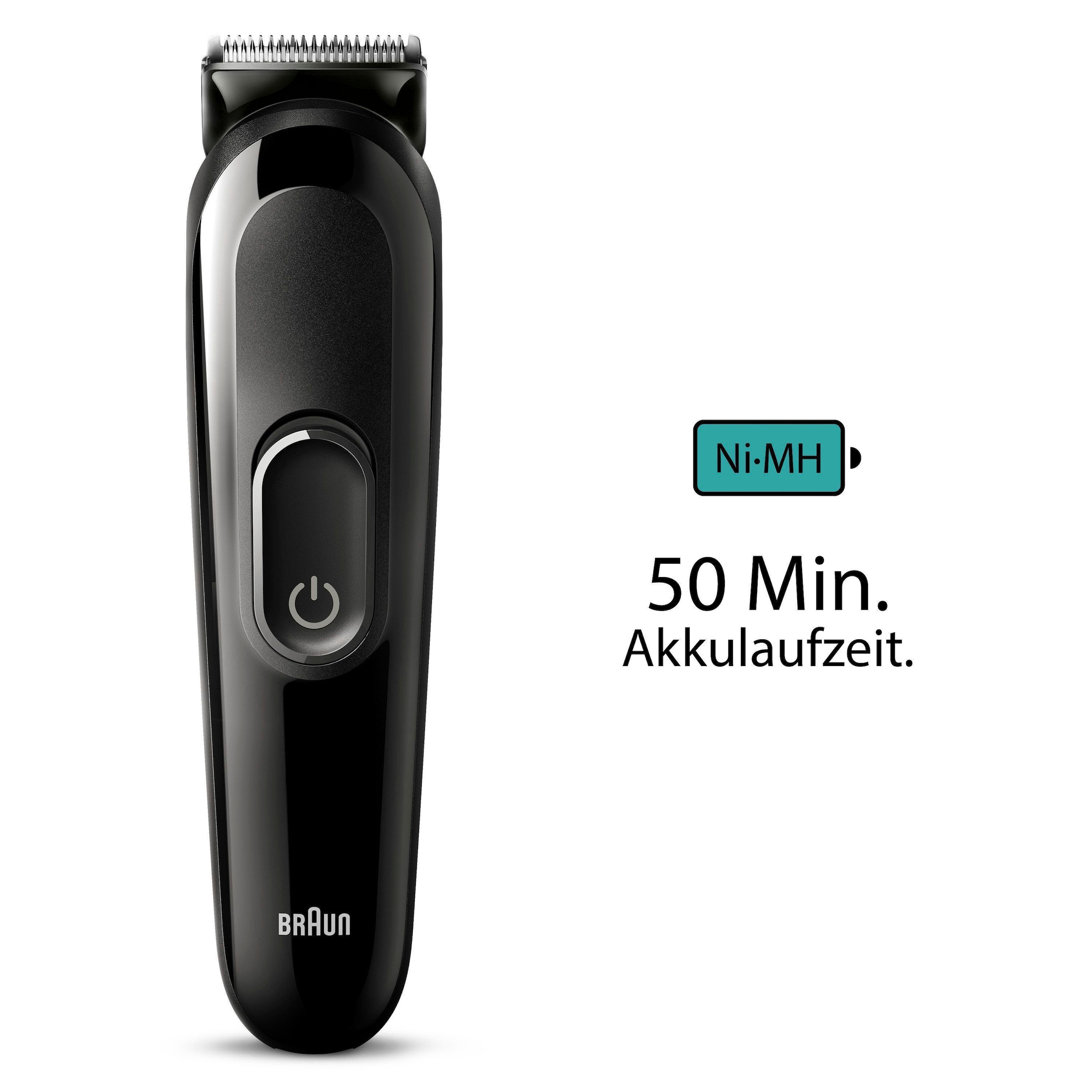 Braun Haarschneider »All-In-One Styling Set MGK3420«, 6-in-1 Barttrimmer, 50 Min. kabellose Laufzeit