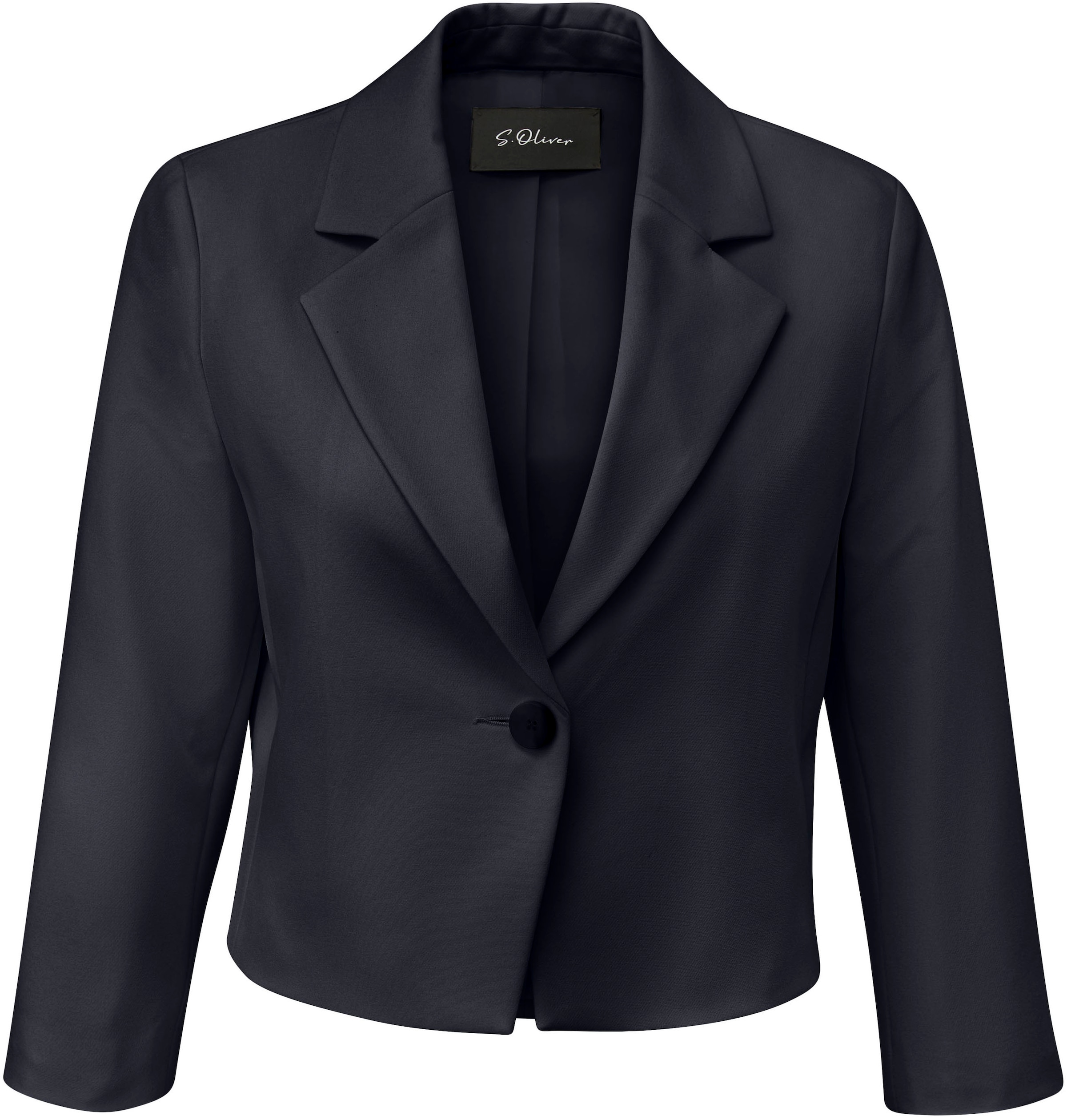 s.Oliver BLACK LABEL Blazer court 3/4-Arm mit Stretch
