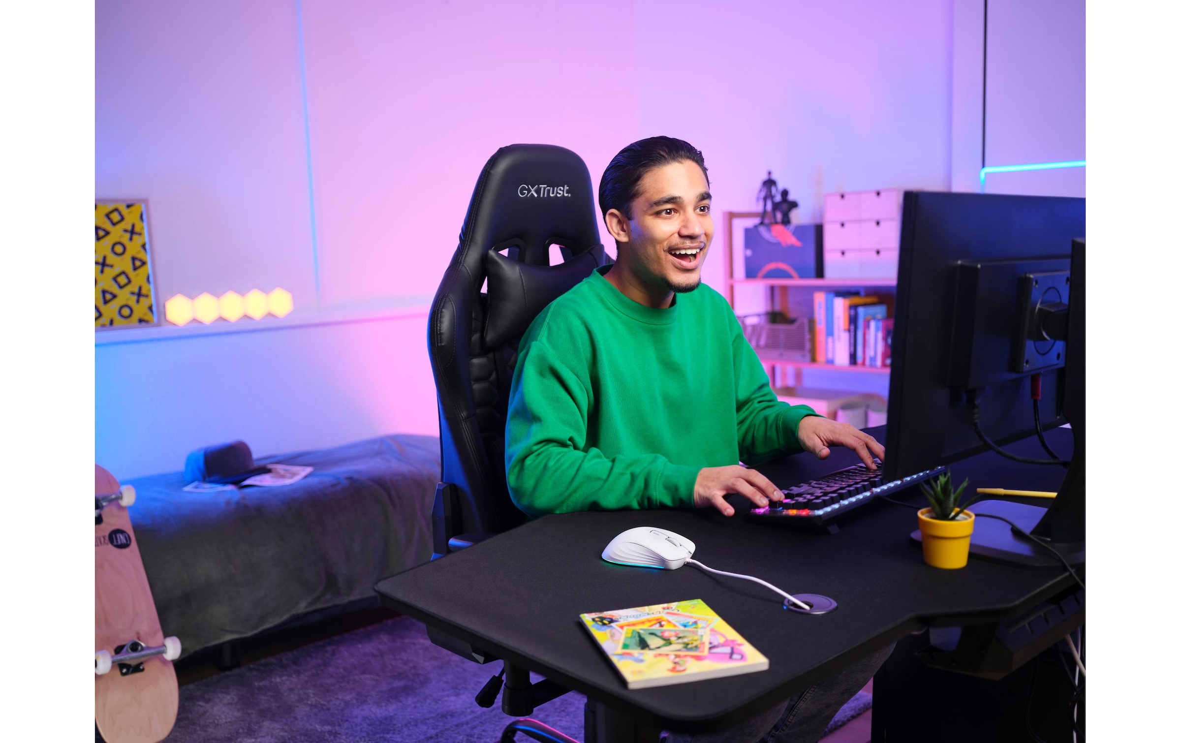 Trust Gaming-Maus »GXT924W YBAR+«, kabelgebunden